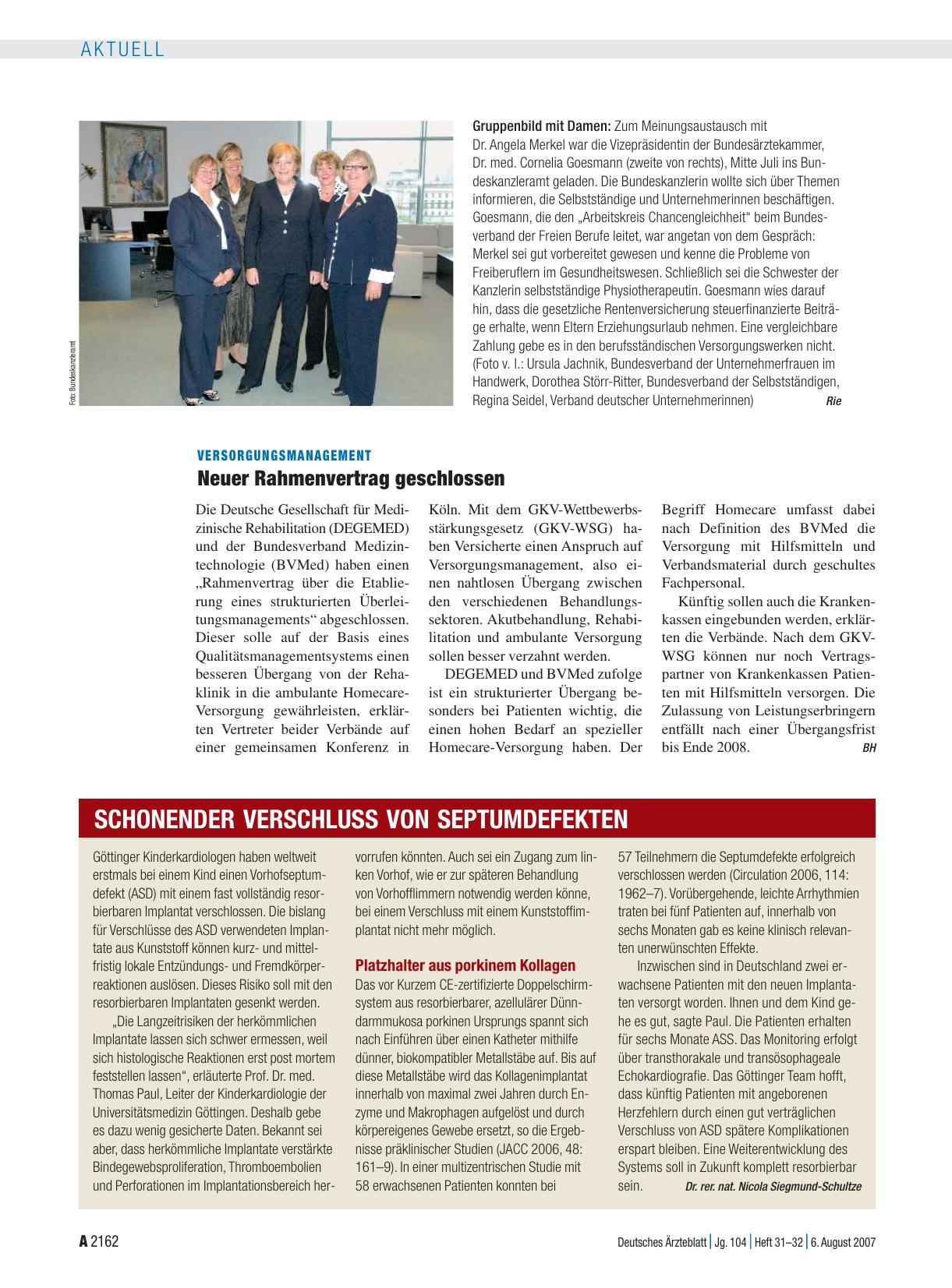 Vorschauseite 1: Gruppenbild mit Damen