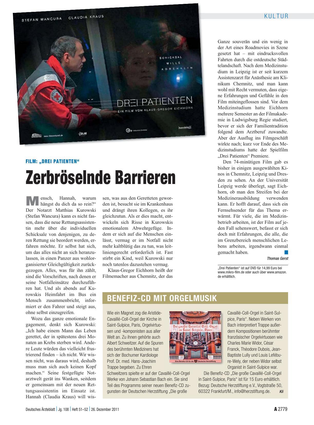 Vorschauseite 1: Benefiz-CD mit Orgelmusik