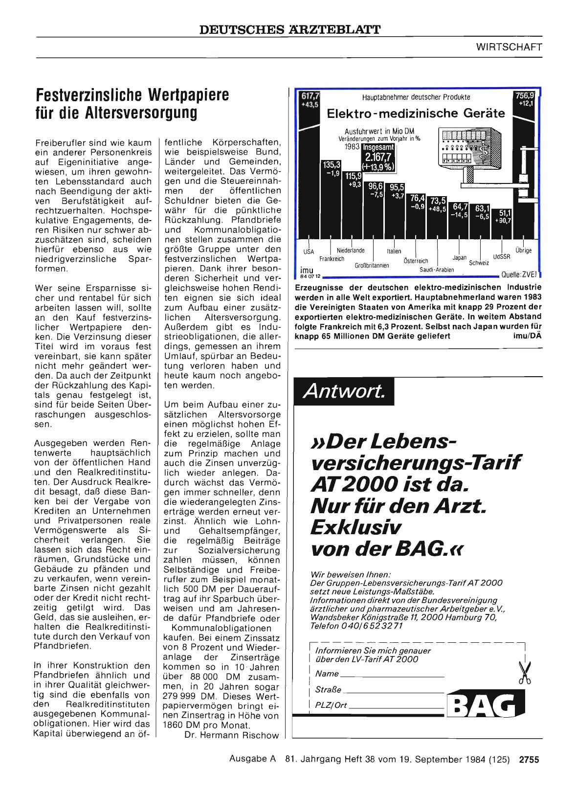 Vorschauseite 1: Festverzinsliche Wertpapiere für die Altersversorgung
