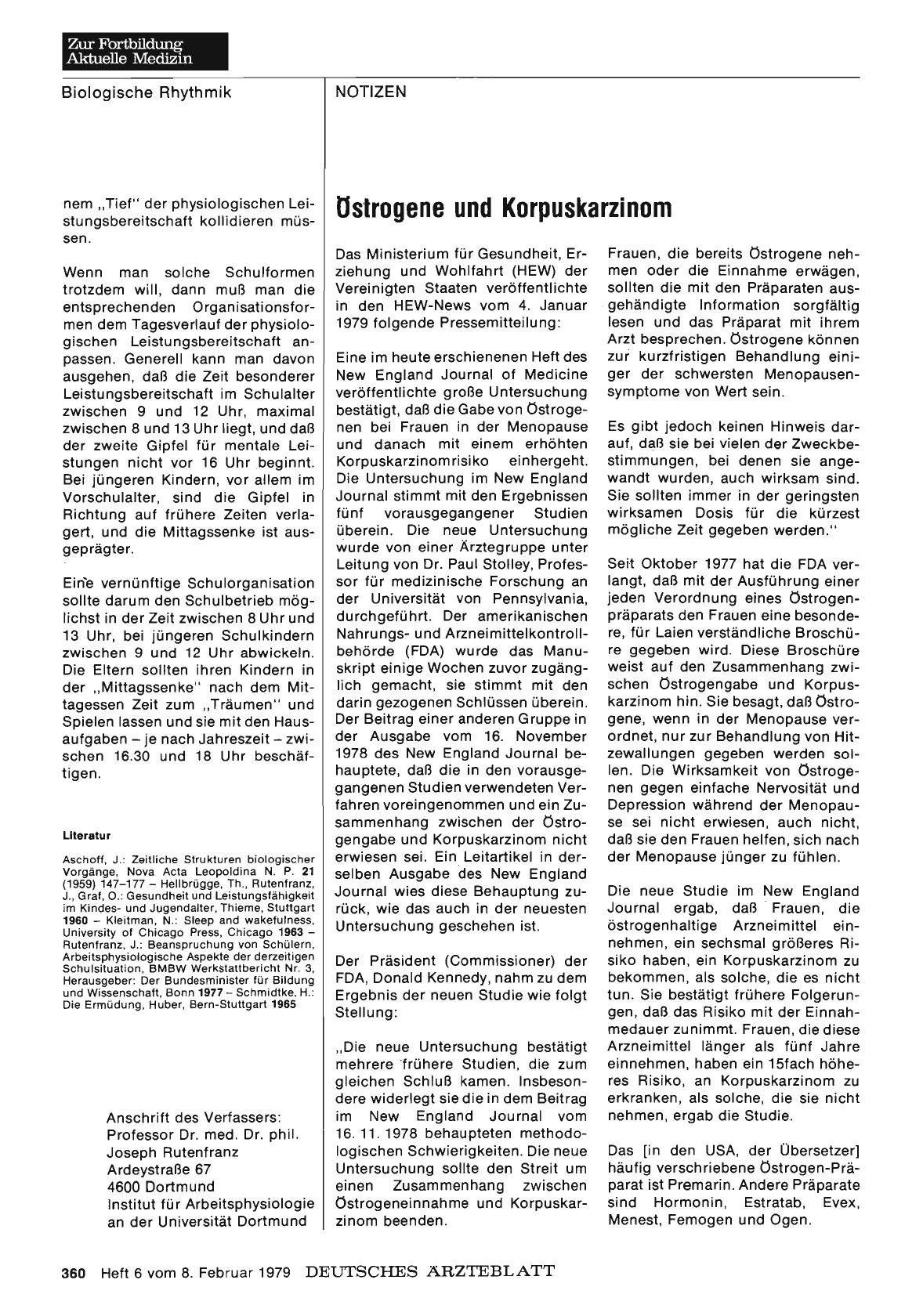 Vorschauseite 1: Östrogene und Korpuskarzinom