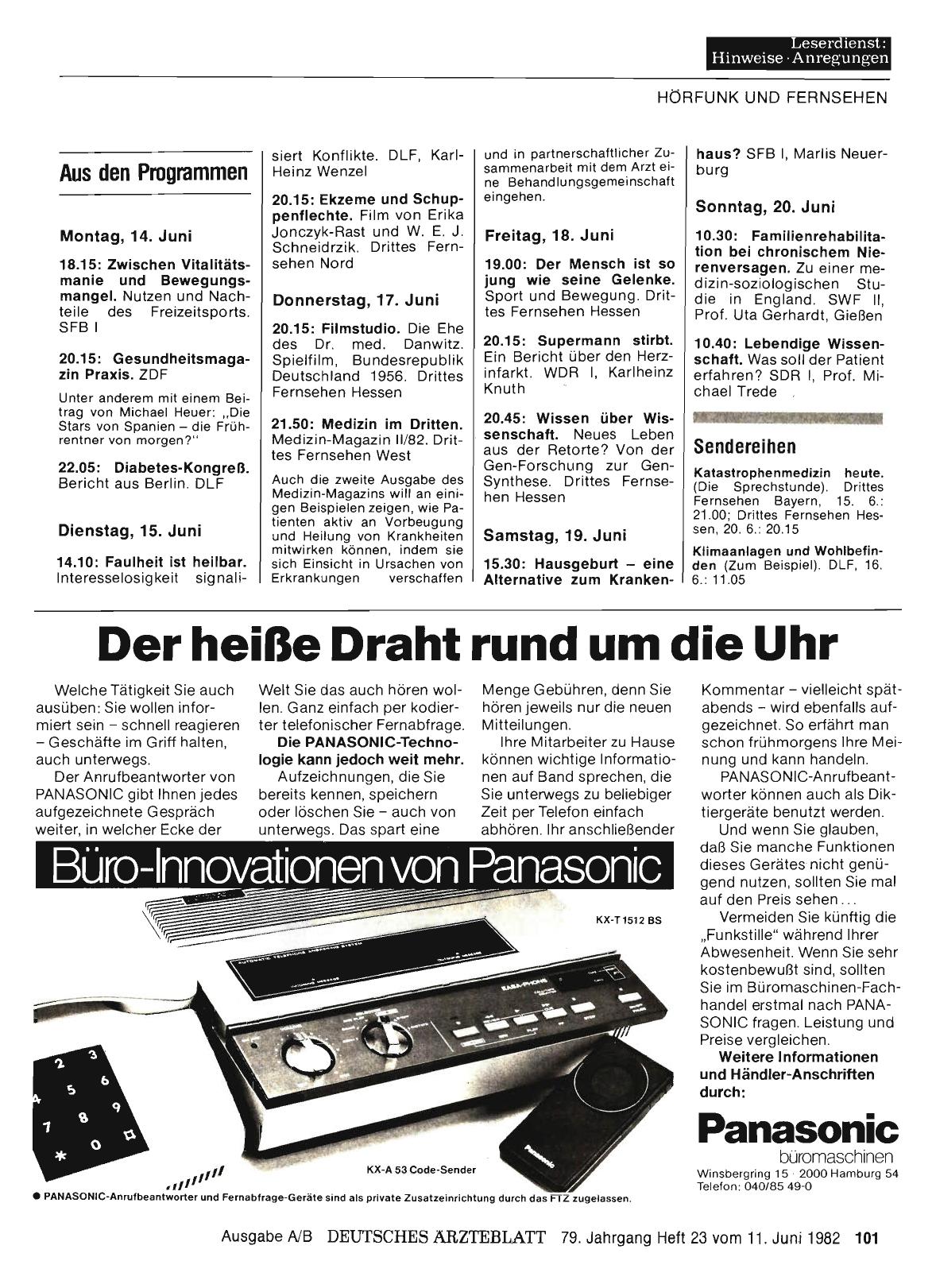 Vorschauseite 1: Aus den Programmen