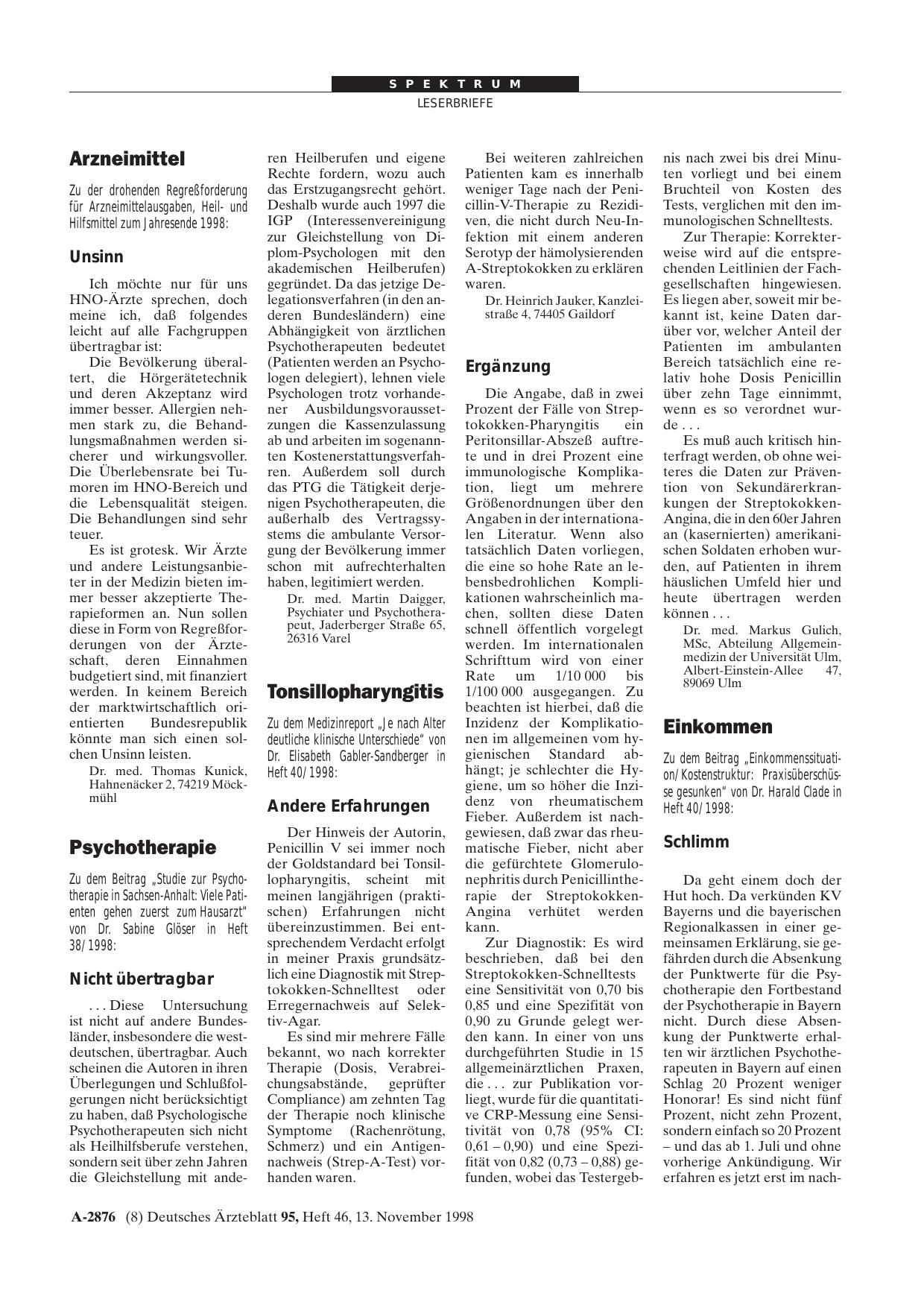 Vorschauseite 1: Arzneimittel: Unsinn