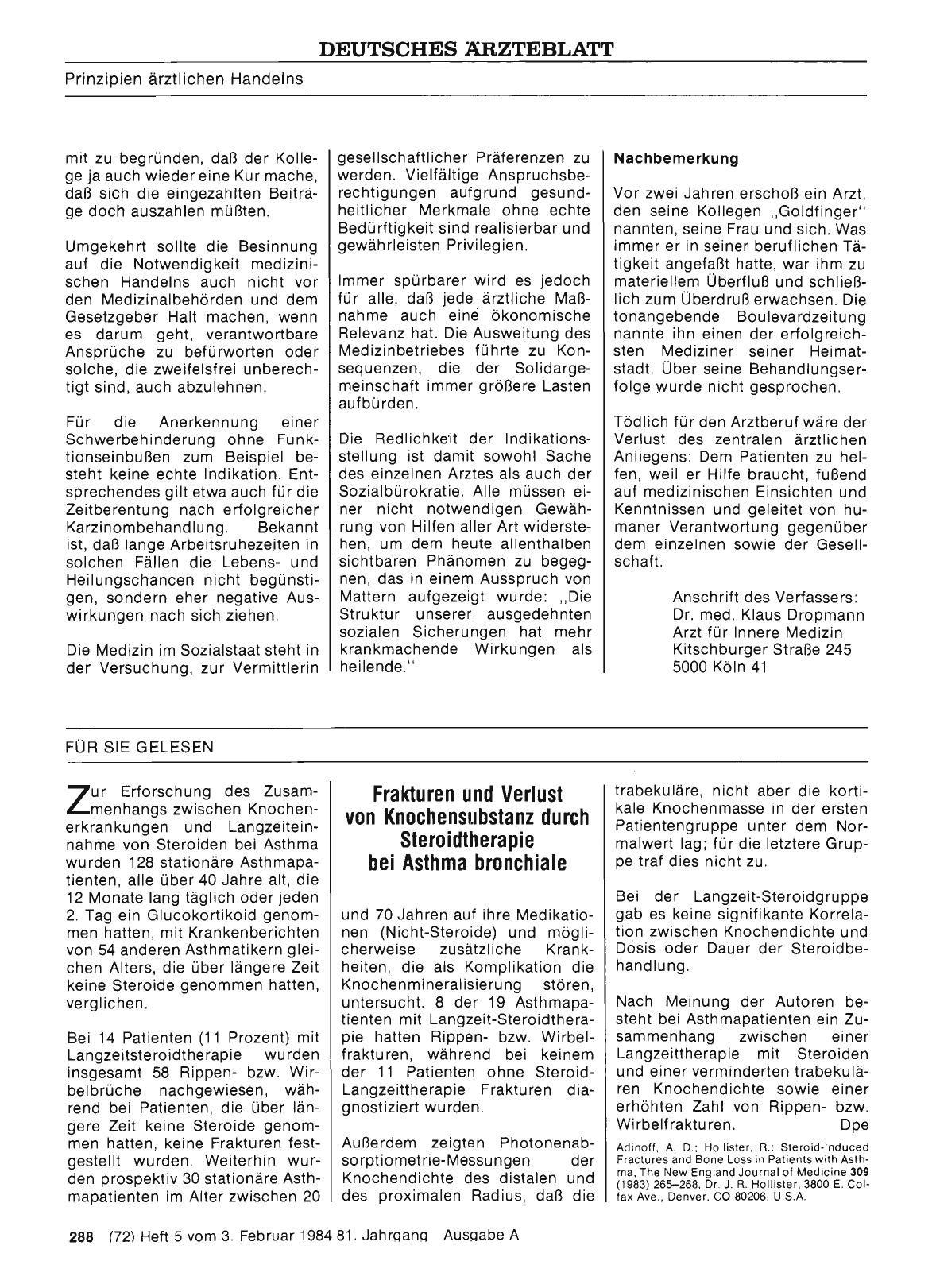 Vorschauseite 1: Frakturen und Verlust von Knochensubstanz durch Steroidtherapie bei Asthma bronchiale