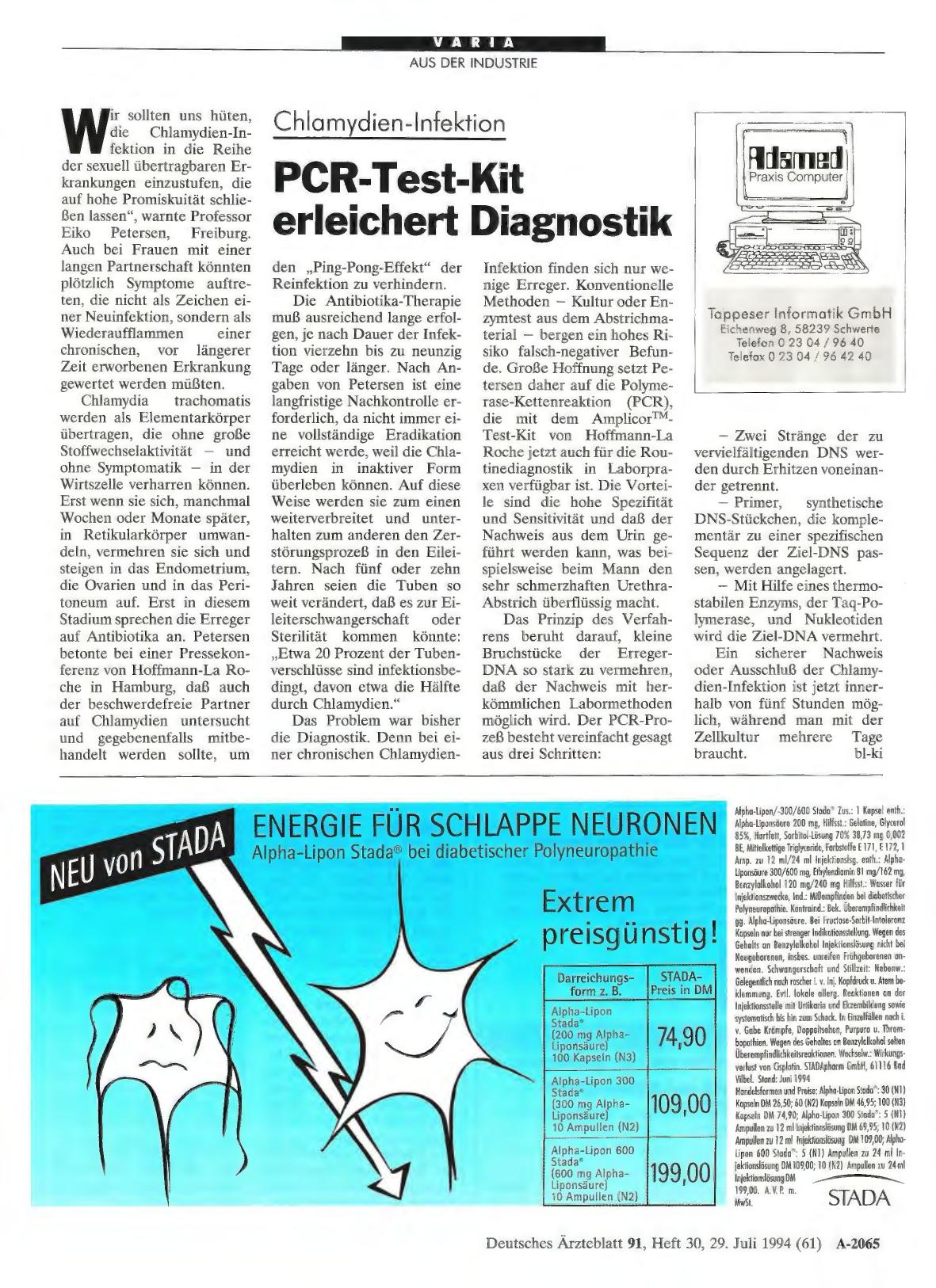 Vorschauseite 1: Chlamydien-Infektion: PCR-Test-Kit erleichert Diagnostik
