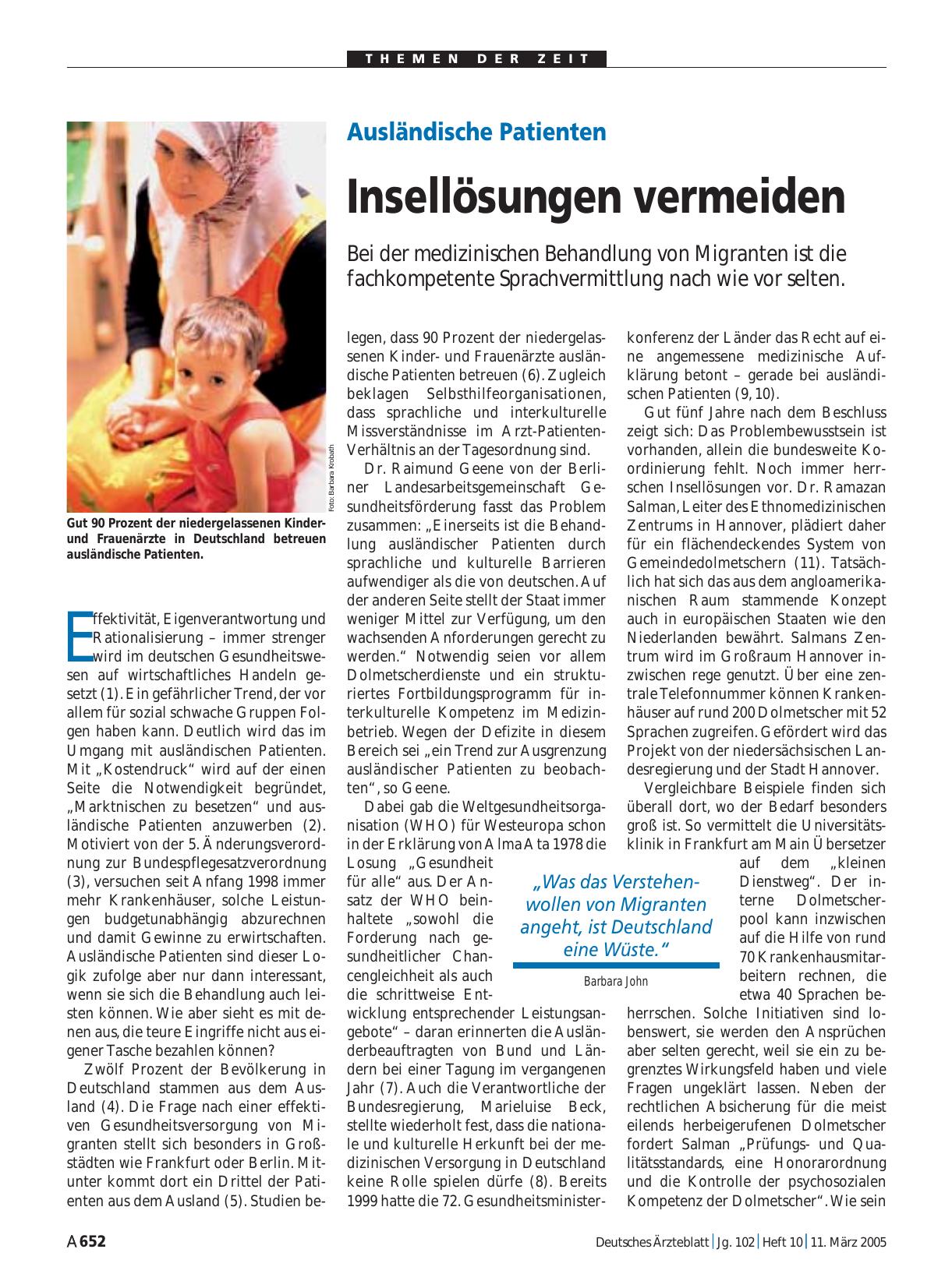 Vorschauseite 1: Ausländische Patienten: Insellösungen vermeiden