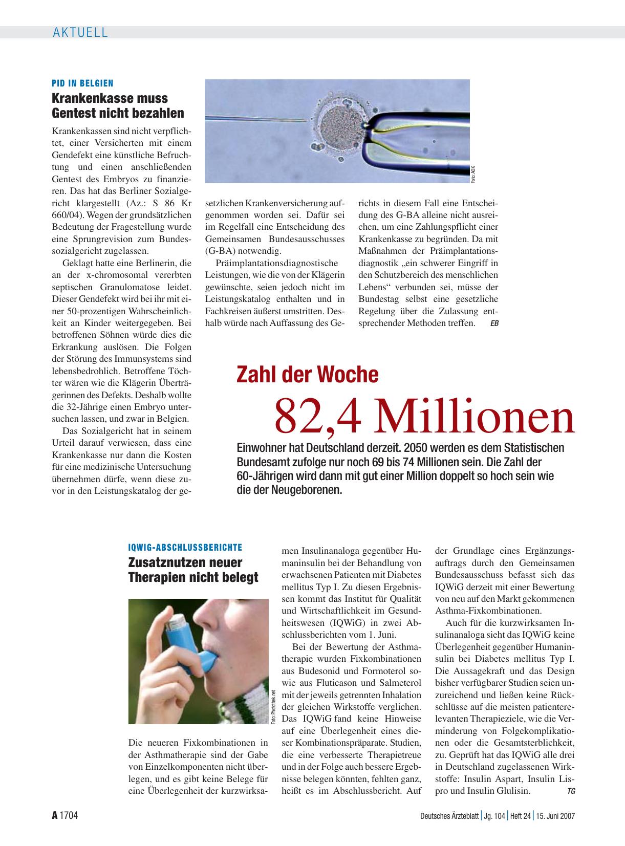 Vorschauseite 1: Zahl der Woche