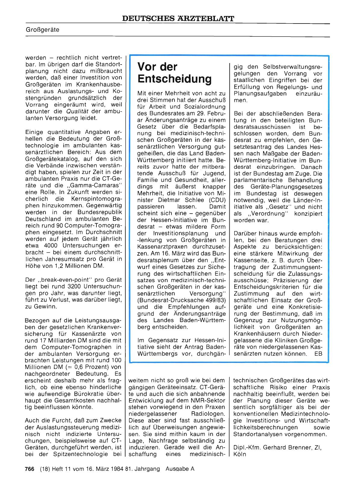 Vorschauseite 1: Vor der Entscheidung