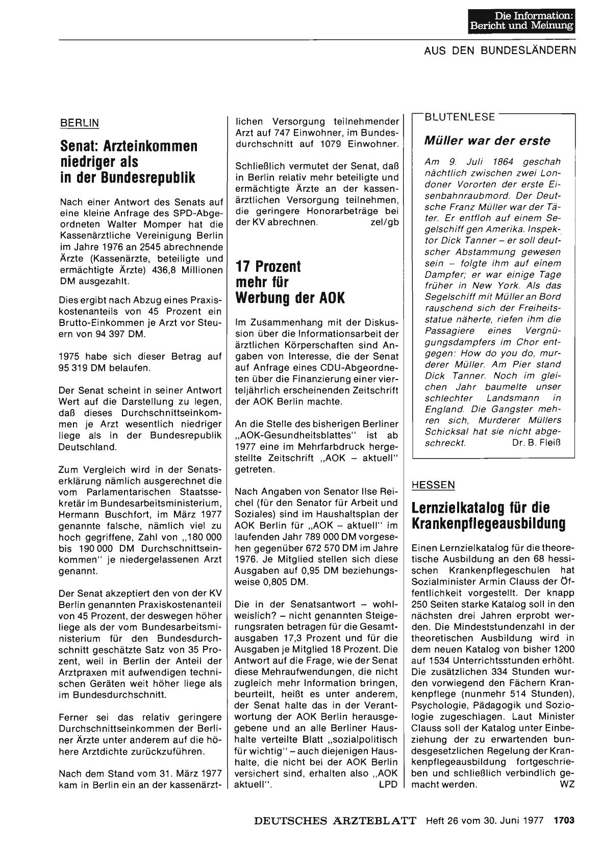 Vorschauseite 1: Müller war der erste