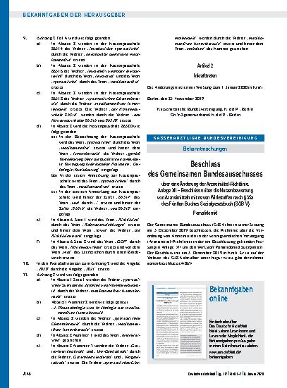 Vorschauseite 1: Bekanntgaben online
