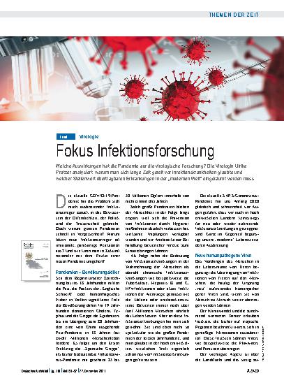 Vorschauseite 1: Virologie: Fokus Infektionsforschung