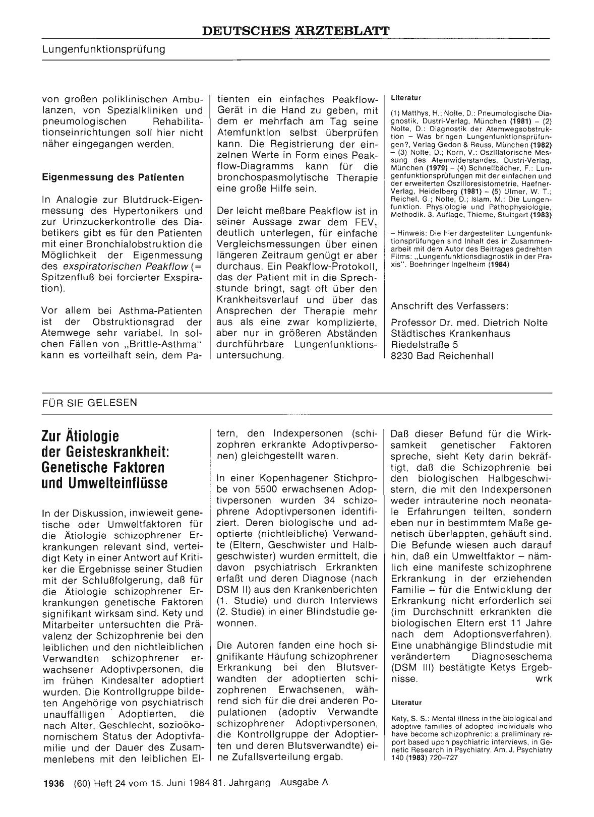 Vorschauseite 1: Zur Ätiologie der Geisteskrankheit: Genetische Faktoren und Umwelteinflüsse