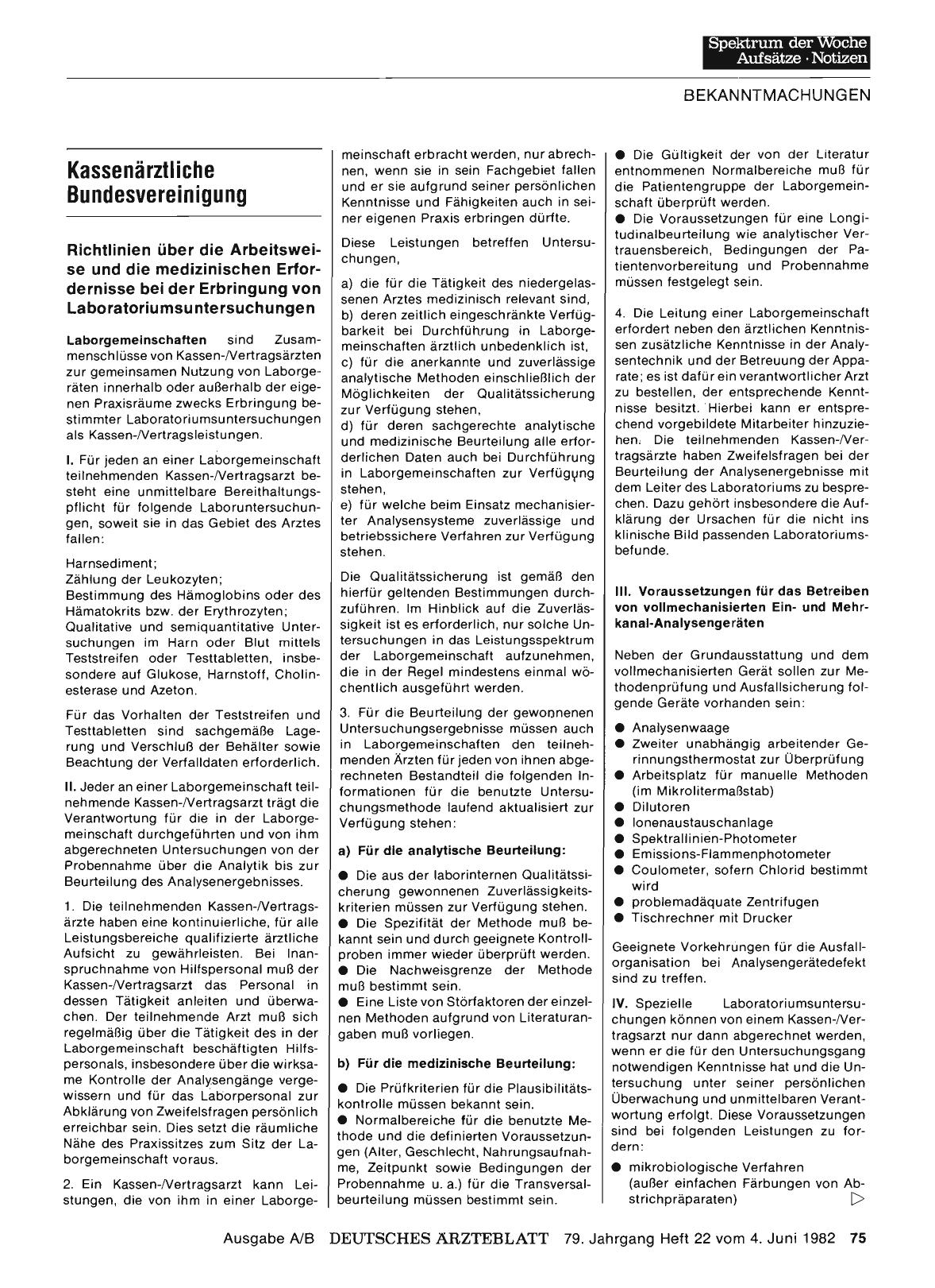 Vorschauseite 1: Kassenärztliche Bundesvereinigung