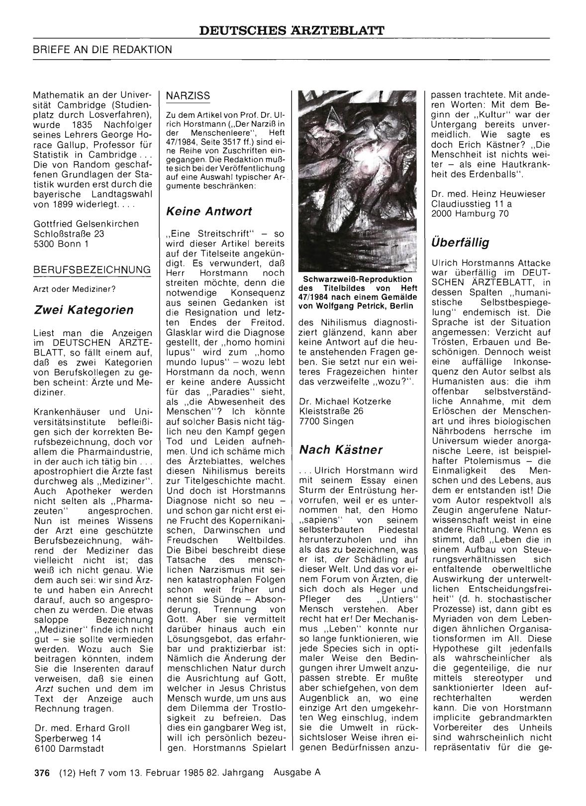 Vorschauseite 1: NARZISS: Nach Kästner