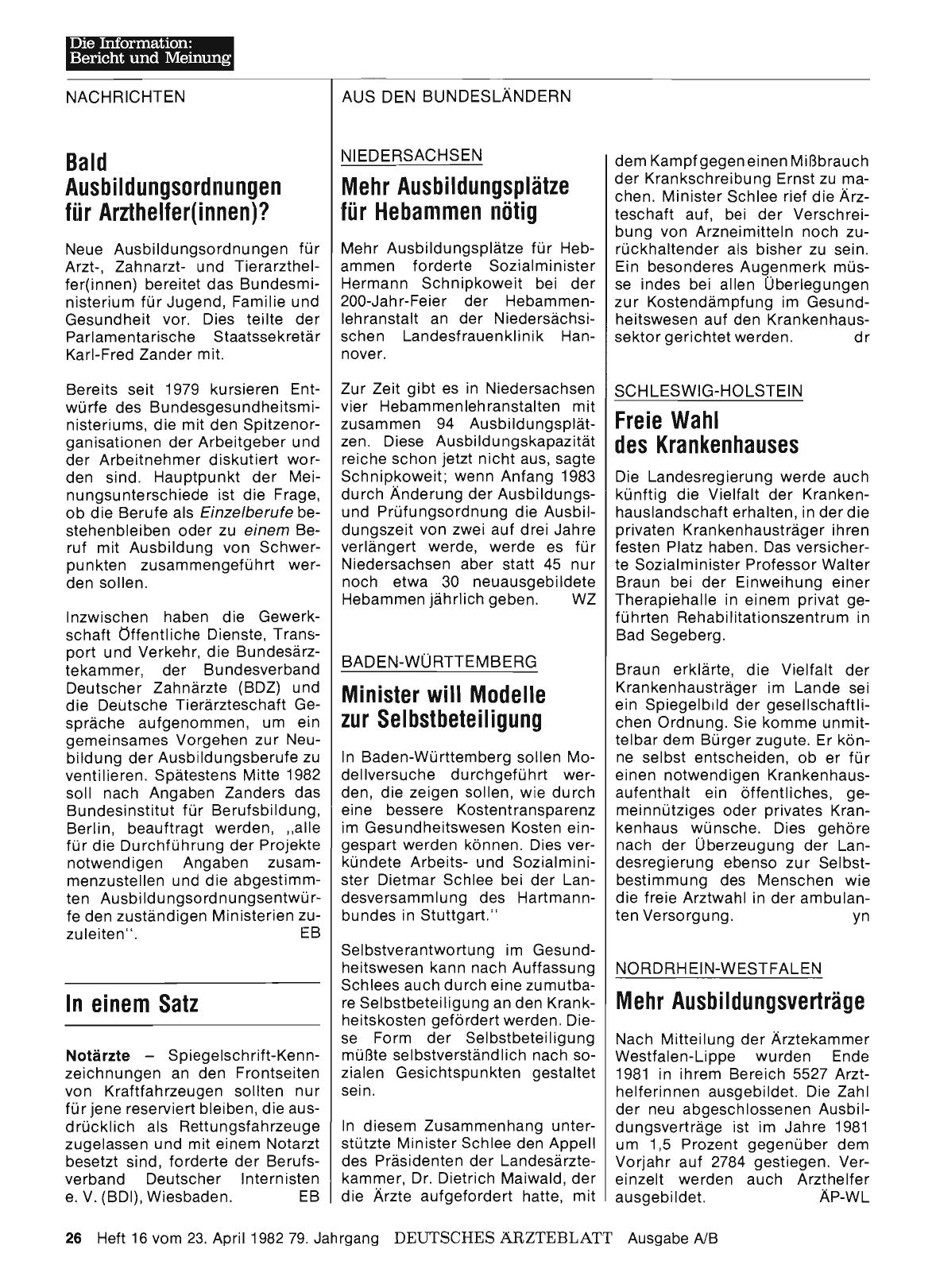 Vorschauseite 1: Schleswig-Holstein: Freie Wahl des Krankenhauses