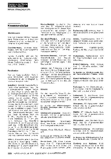 Vorschauseite 1: Kassenarztsitze