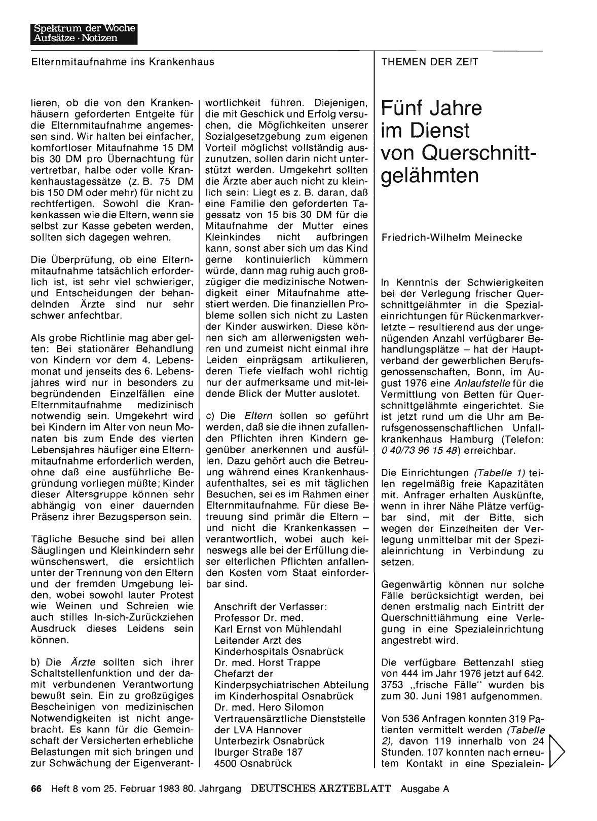 Vorschauseite 1: Fünf Jahre im Dienst von Querschnittgelähmten