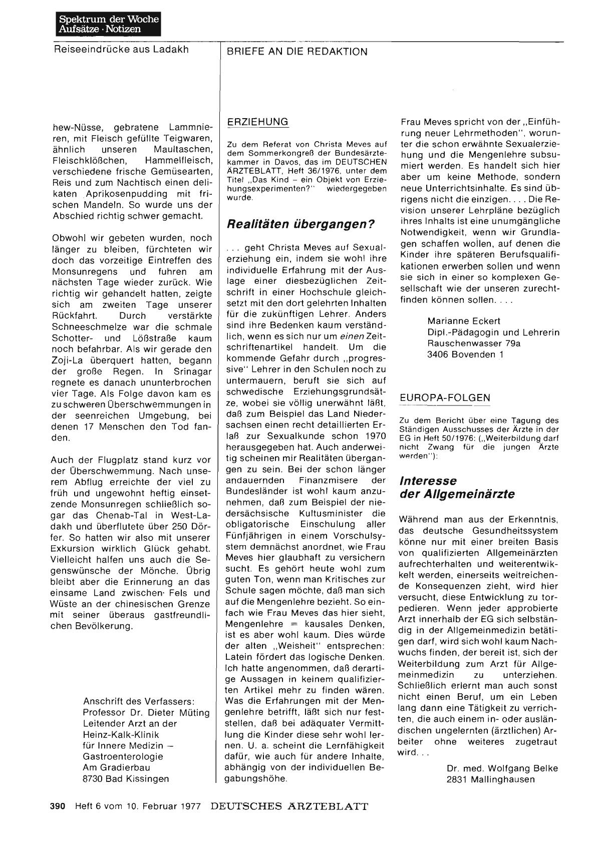 Vorschauseite 1: ERZIEHUNG: Realitäten übergangen?