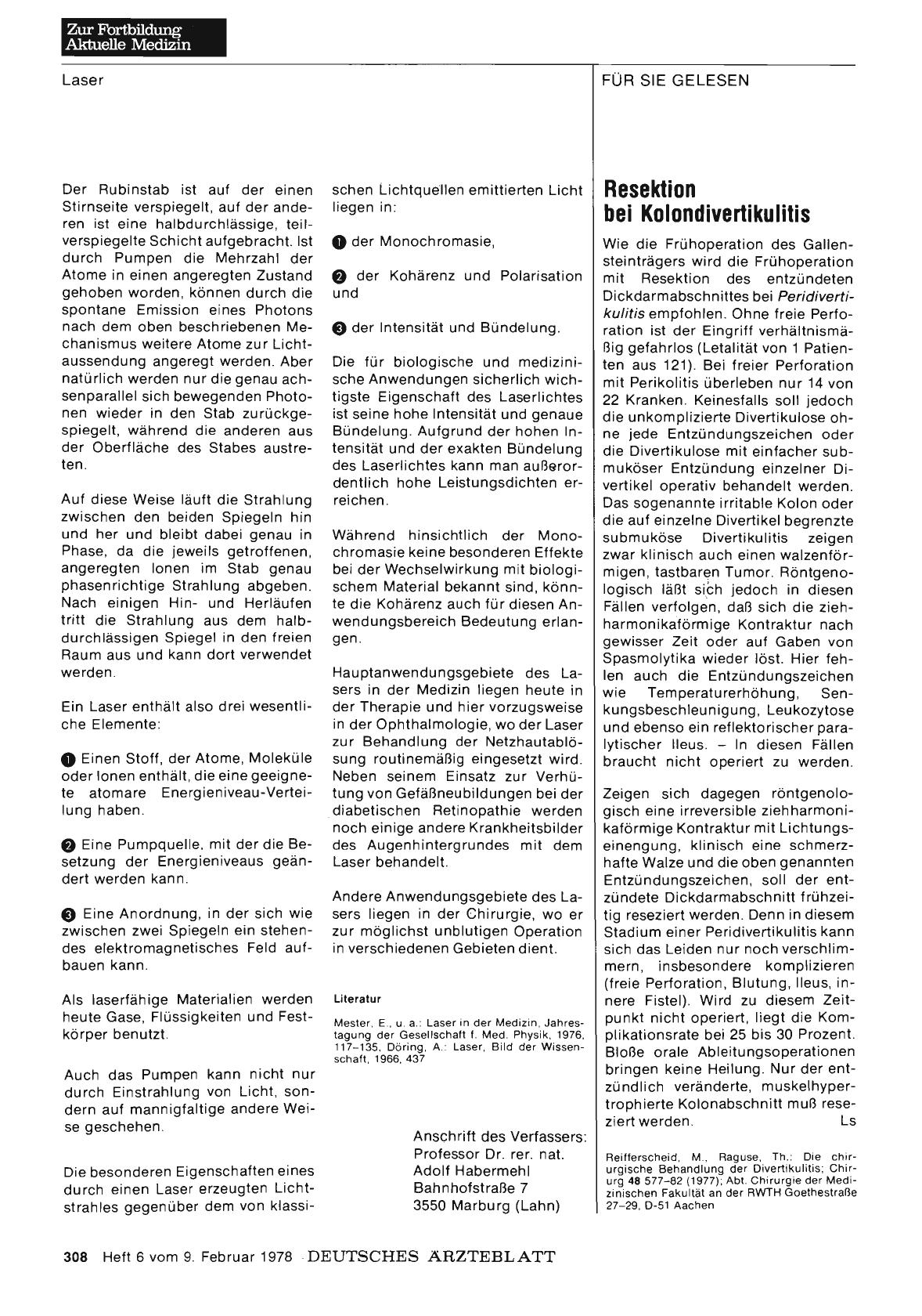 Vorschauseite 1: Resektion bei Kolondivertikulitis