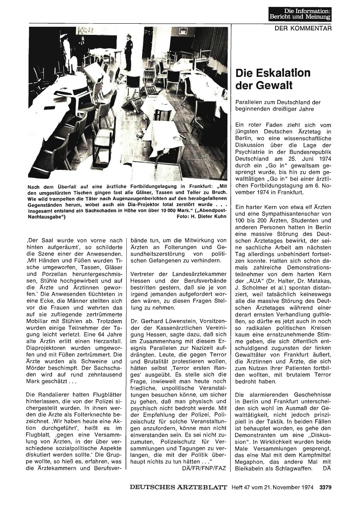 Vorschauseite 1: Die Eskalation der Gewalt