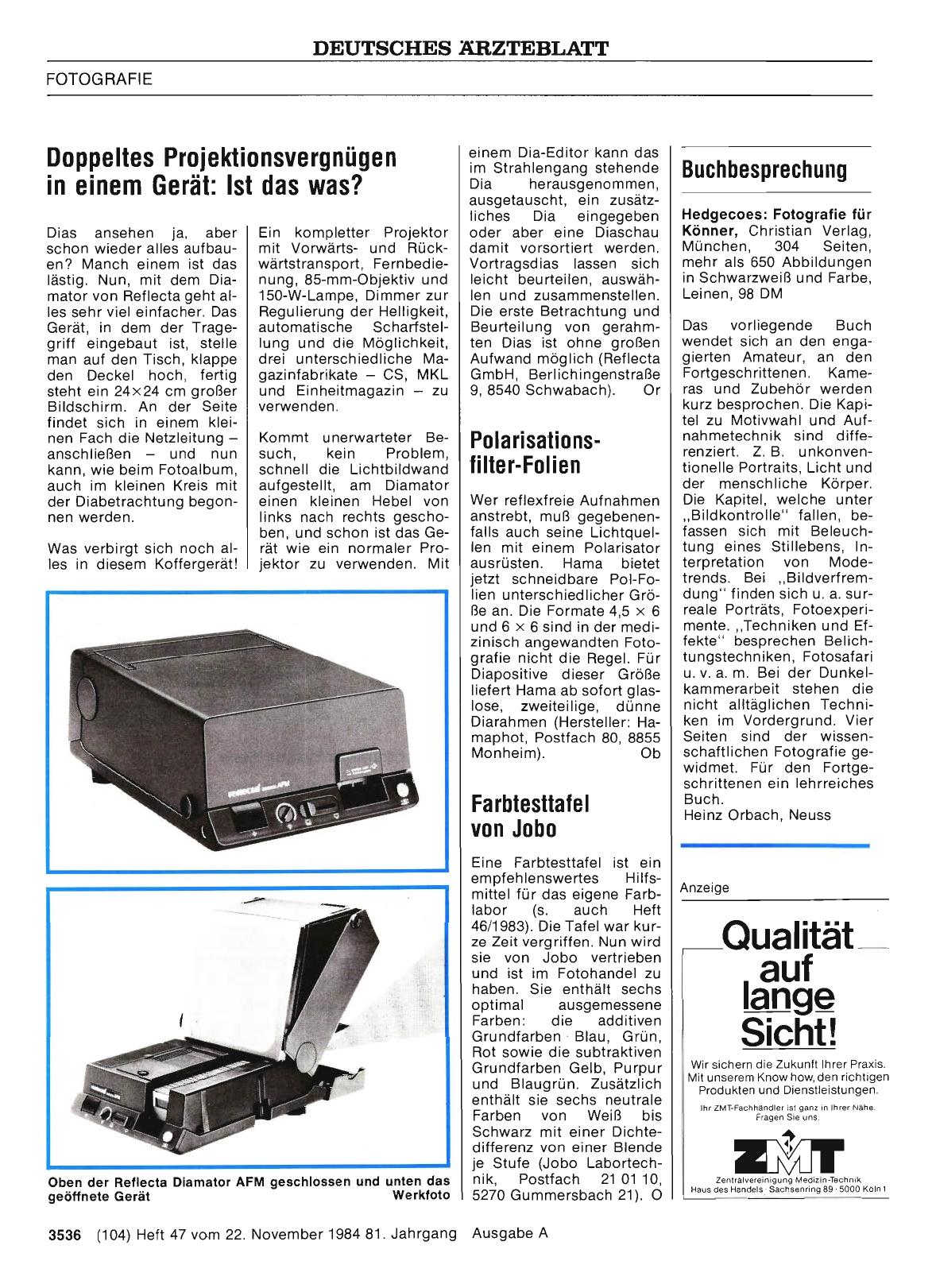 Vorschauseite 1: Farbtesttafel von Jobo