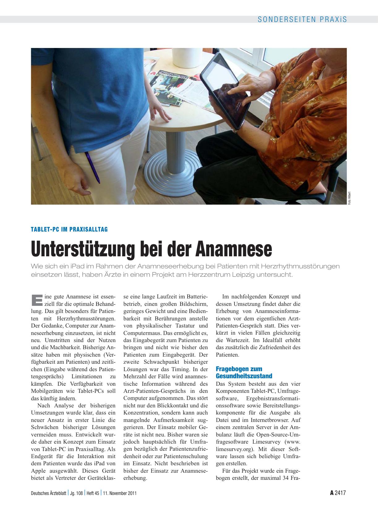 Vorschauseite 1: Tablet-PC im Praxisalltag: Unterstützung bei der Anamnese