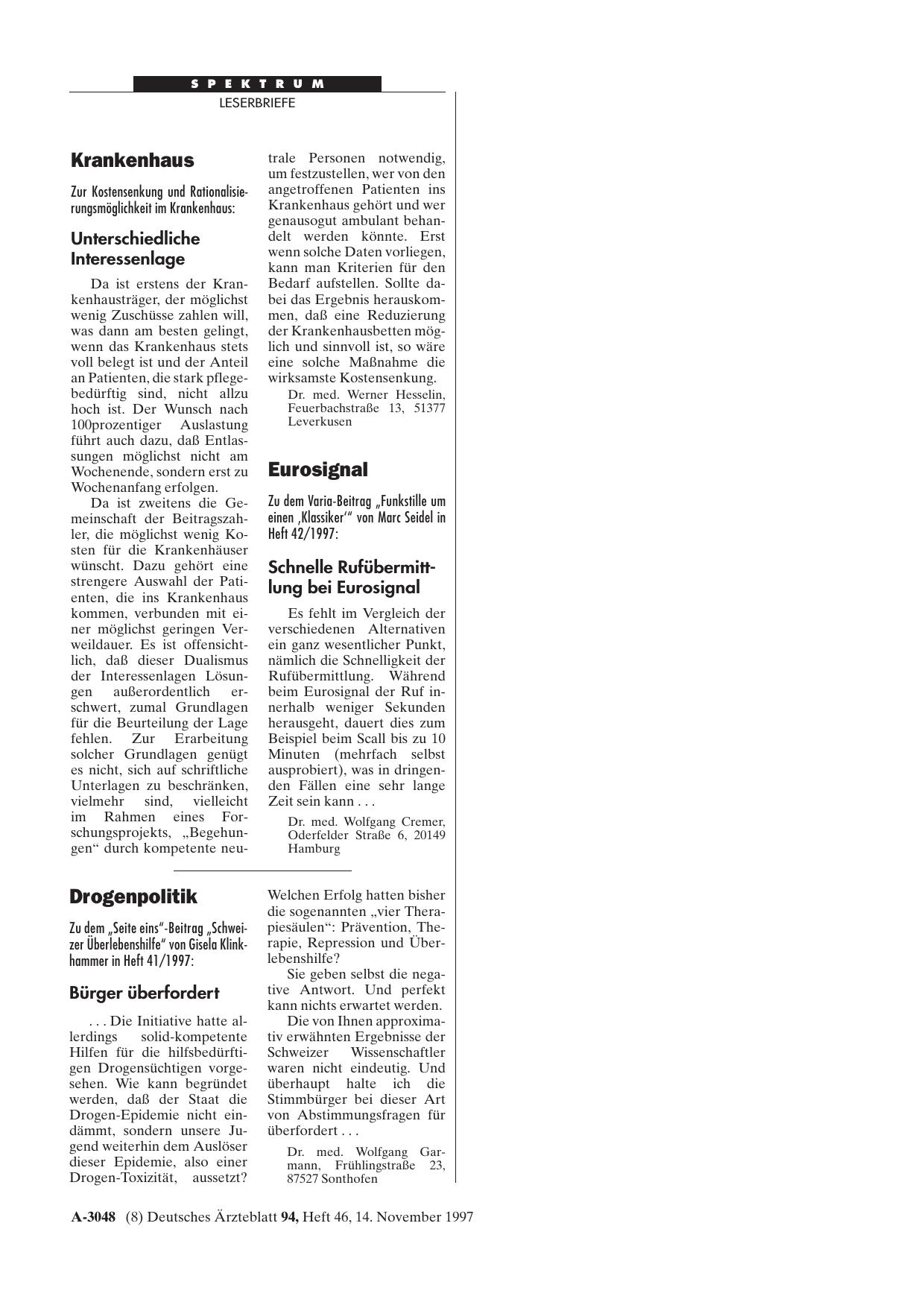Vorschauseite 1: Krankenhaus: Unterschiedliche Interessenlage