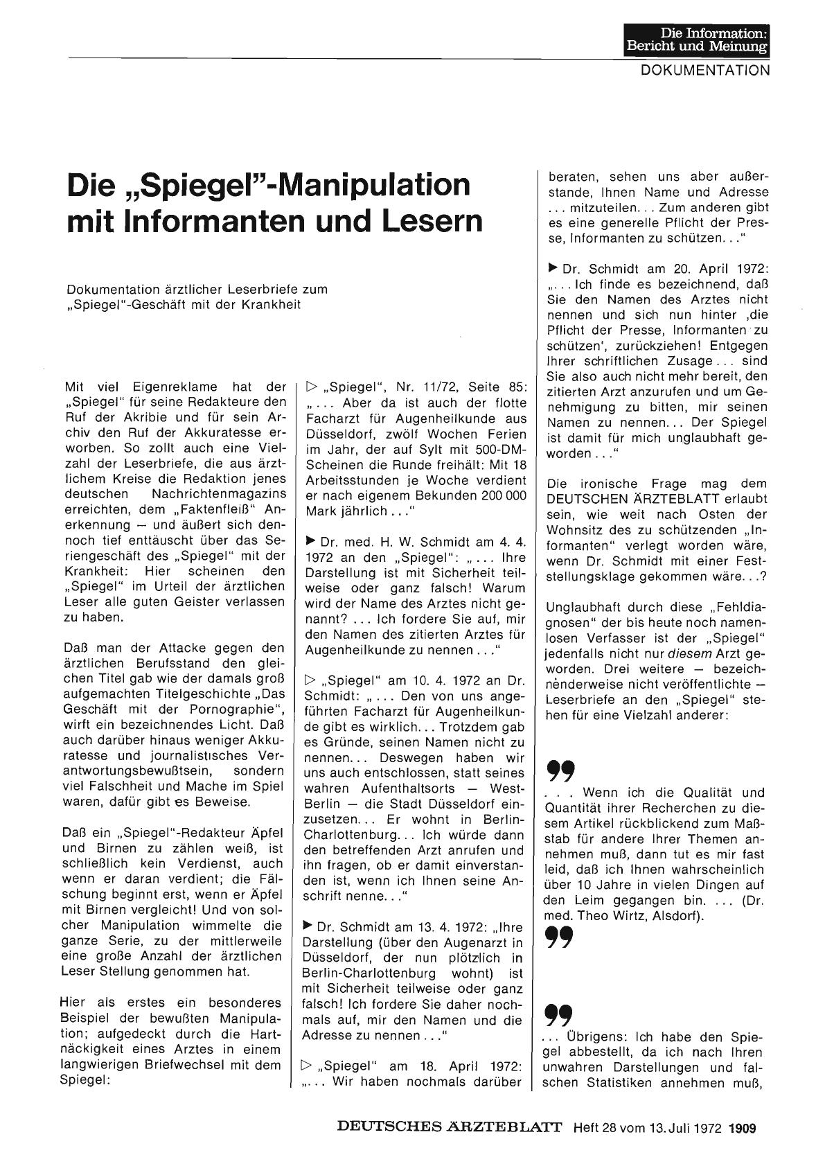 Vorschauseite 1: Die „Spiegel"-Manipulation mit Informanten und Lesern