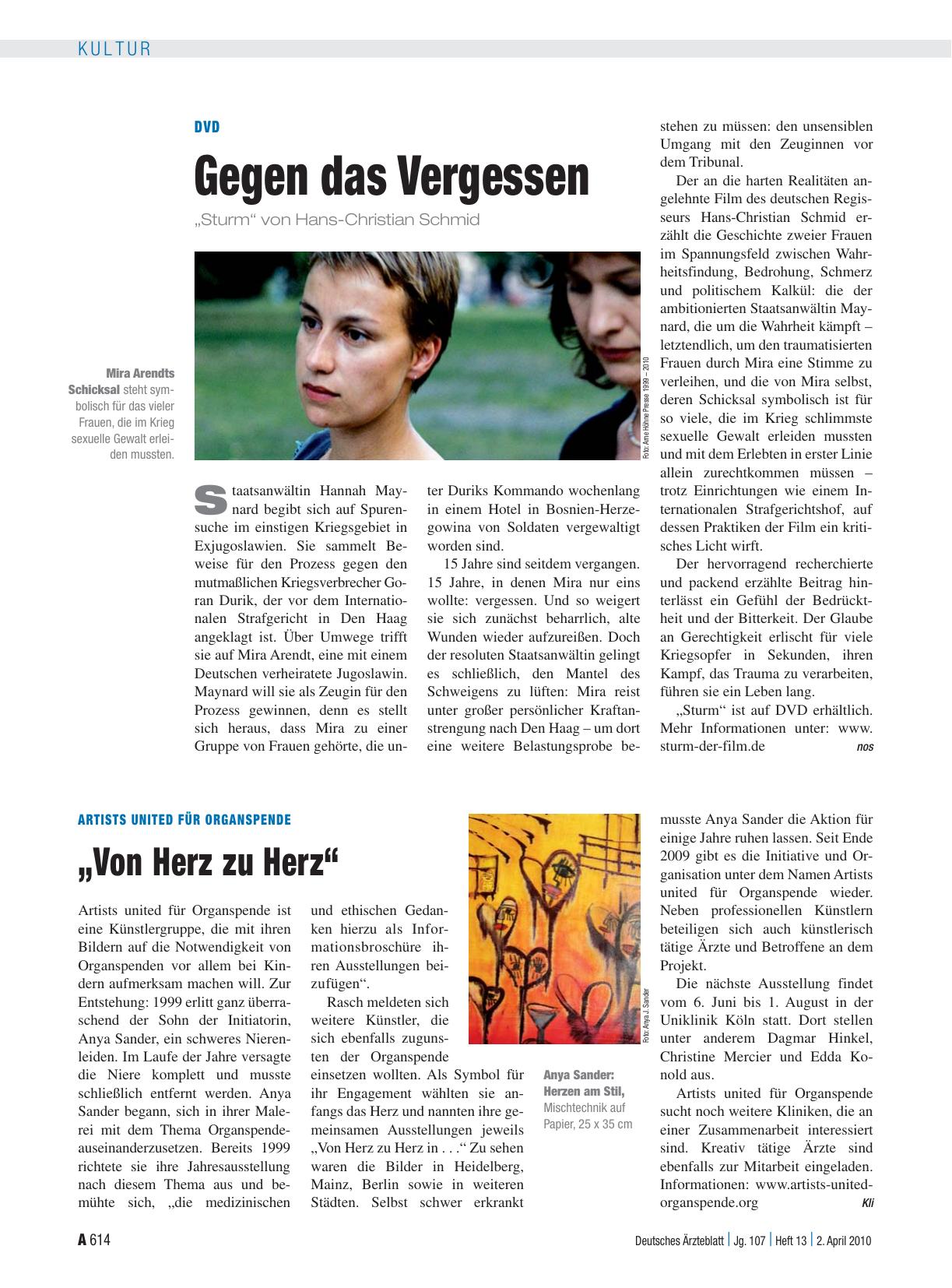 Vorschauseite 1: DVD: Gegen das Vergessen