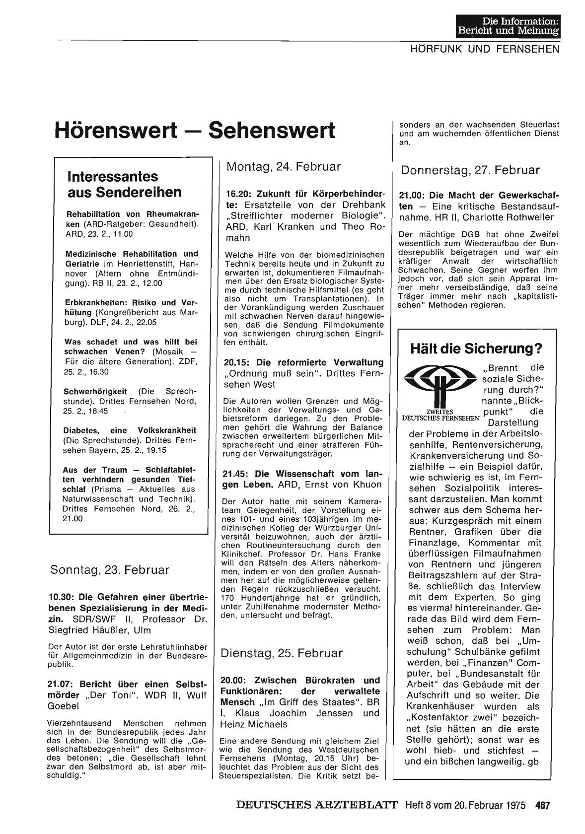 Vorschauseite 1: Hält die Sicherung?