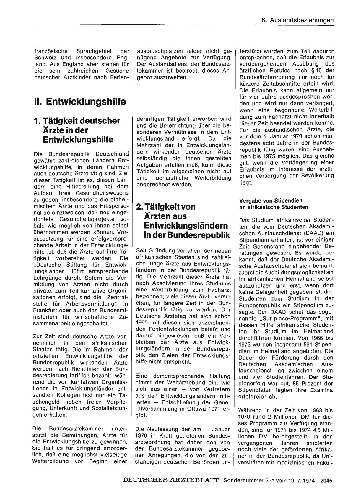 Vorschauseite 1: II. Entwicklungshilfe: 1. Tätigkeit deutscher Ärzte in der Entwicklungshilfe