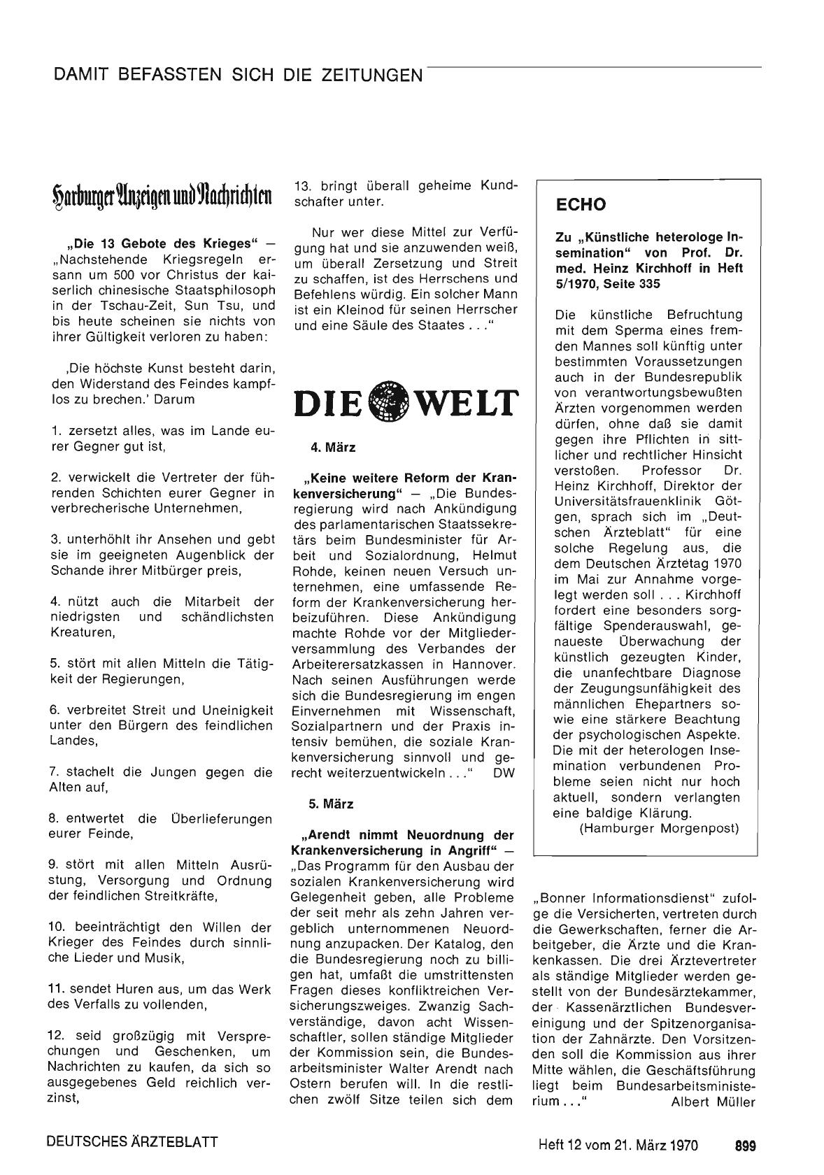 Vorschauseite 1: "Die 13 Gebote des Krieges"