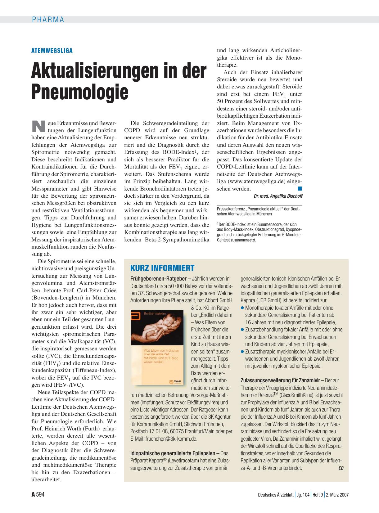 Vorschauseite 1: Kurz informiert