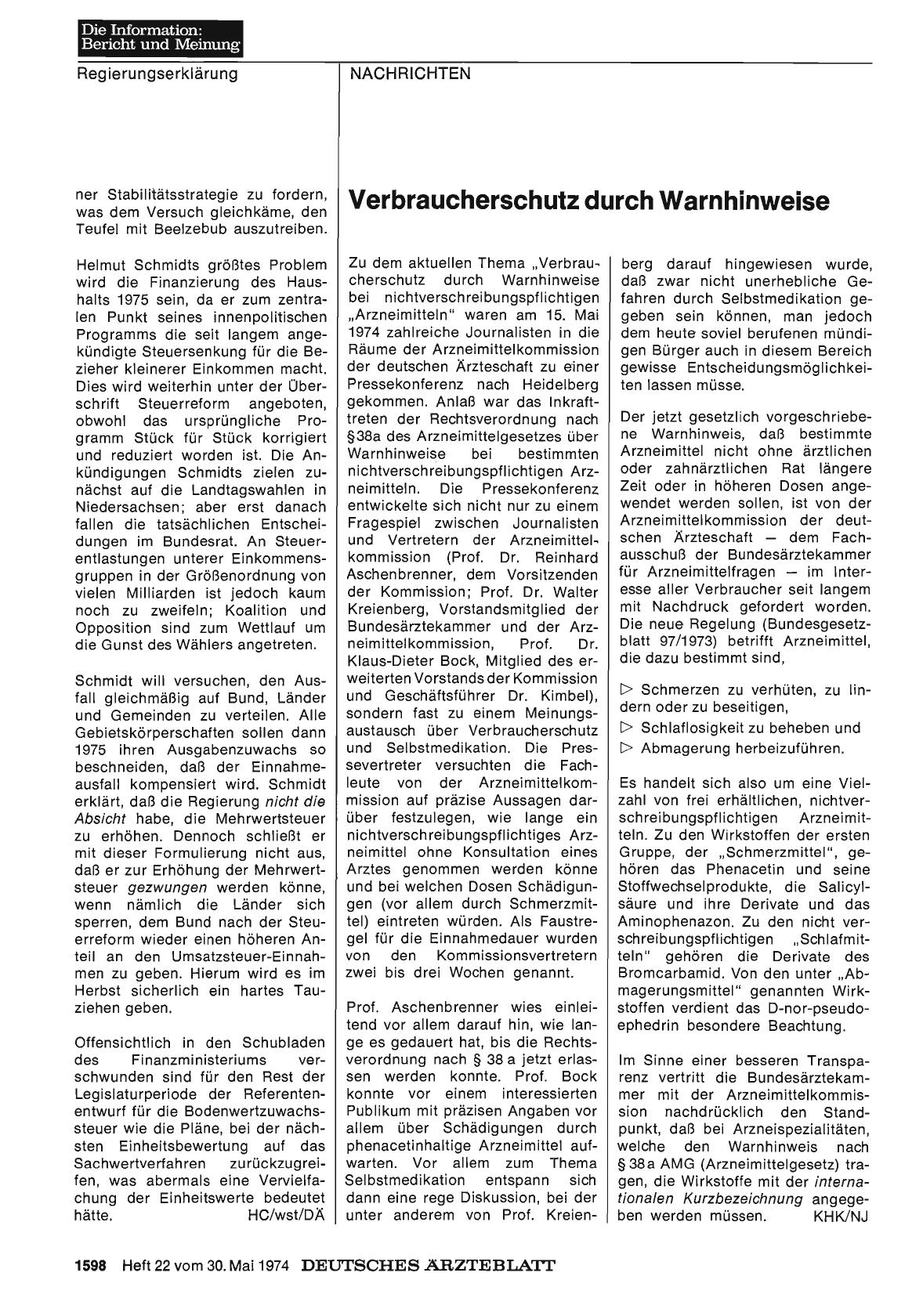 Vorschauseite 1: Verbraucherschutz durch Warnhinweis