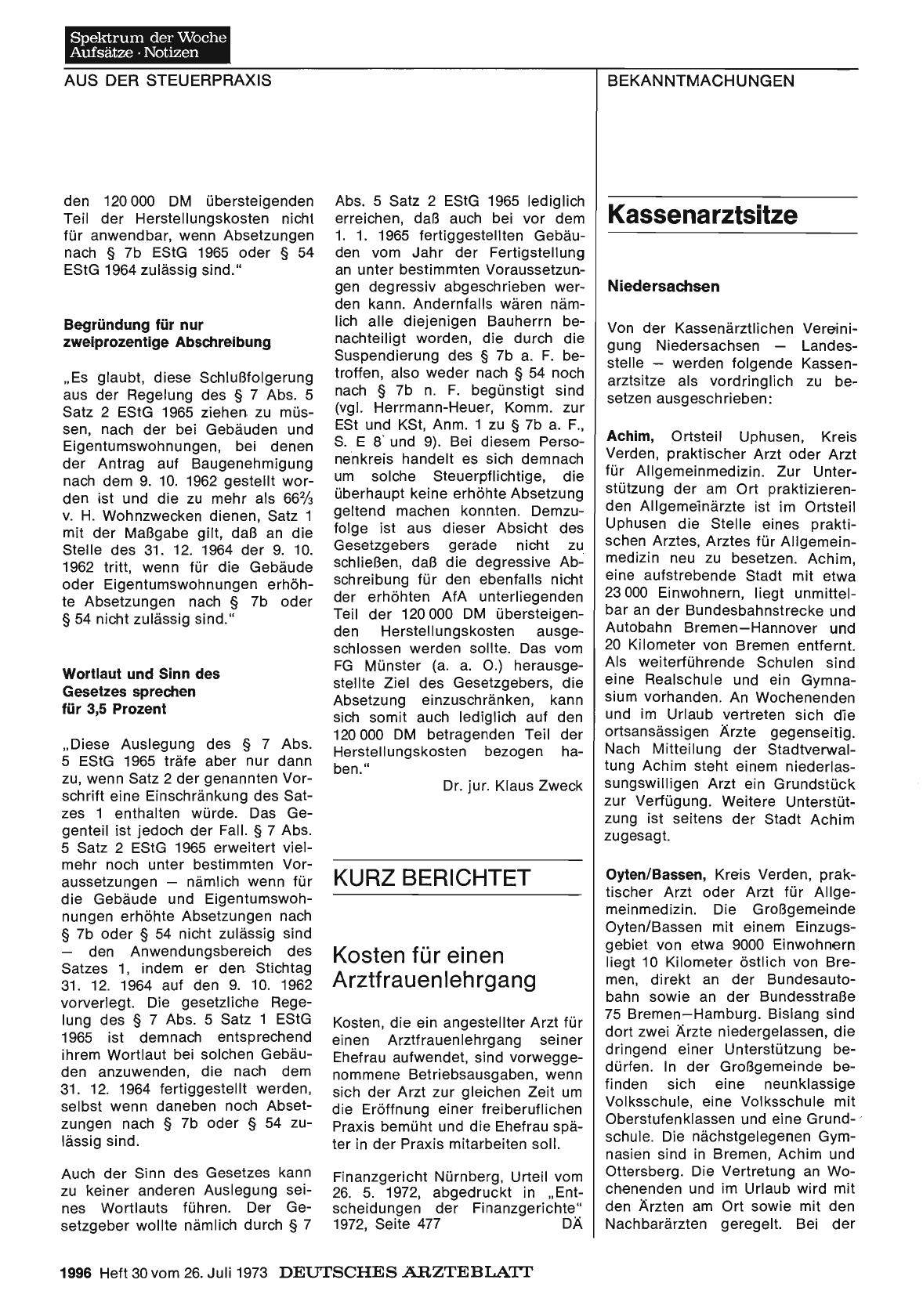Vorschauseite 1: Kassenarztsitze