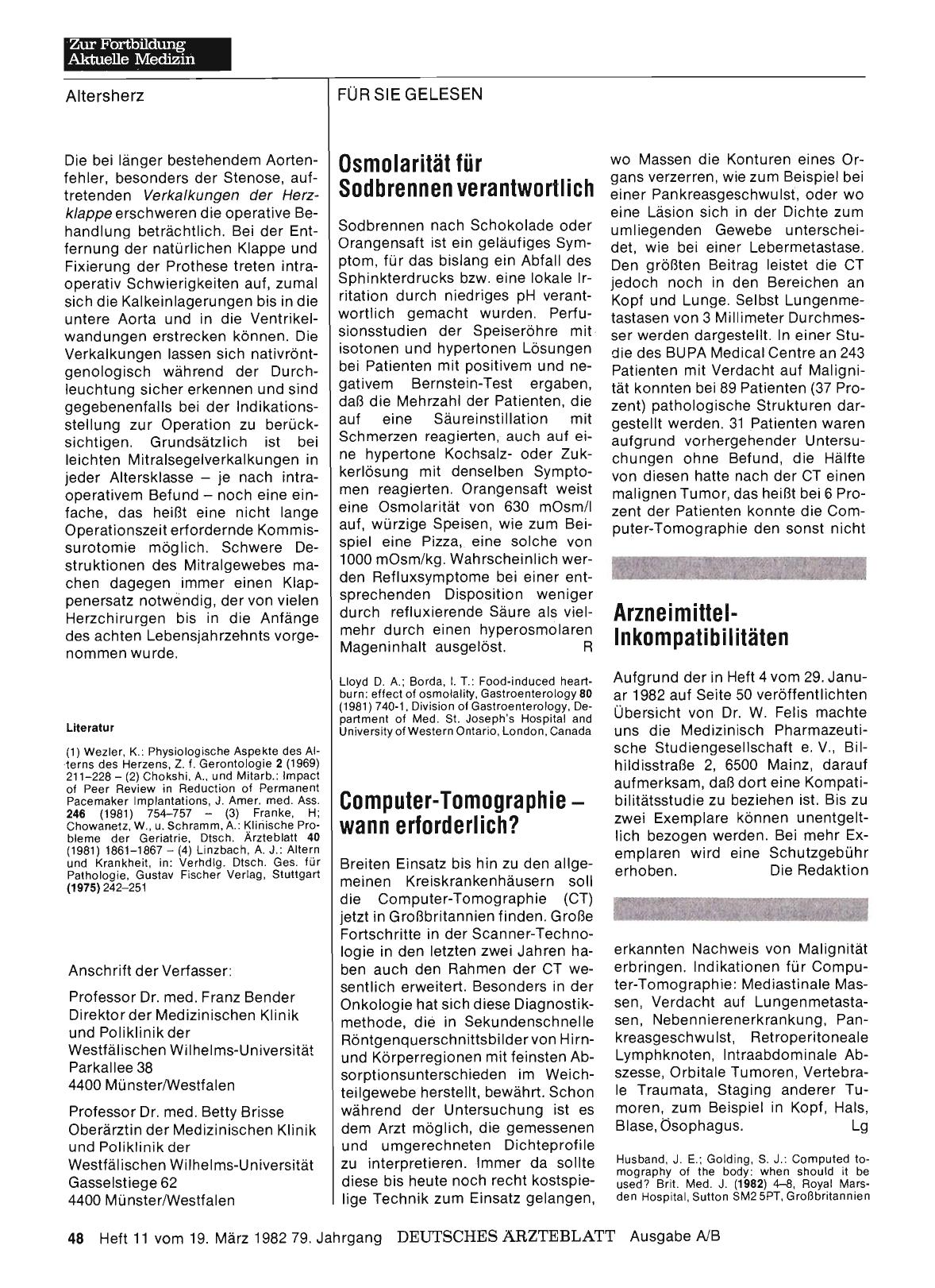 Vorschauseite 1: Arzneimittel-Inkompatibilitäten