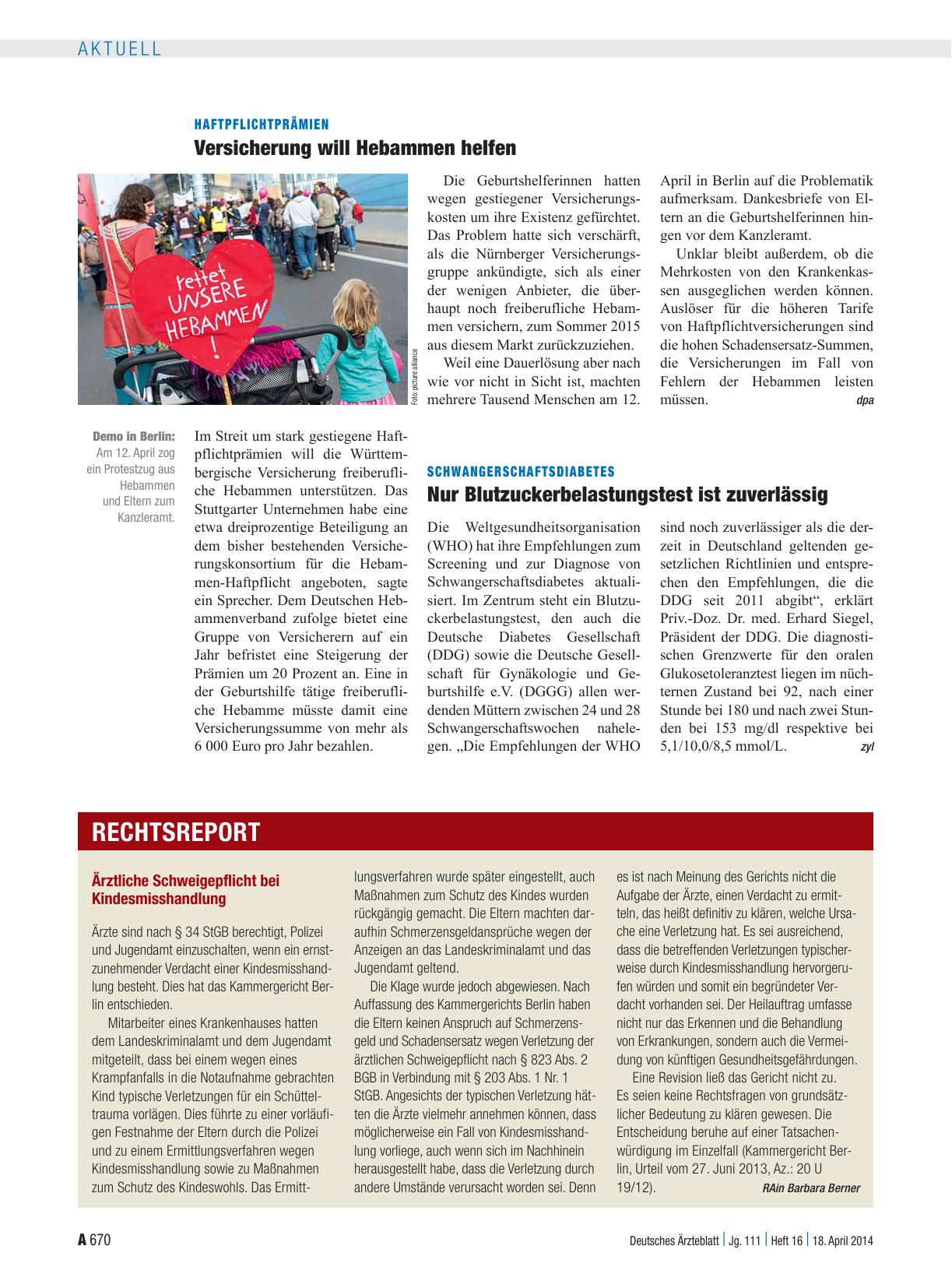 Vorschauseite 1: Ärztliche Schweigepflicht bei Kindesmisshandlung