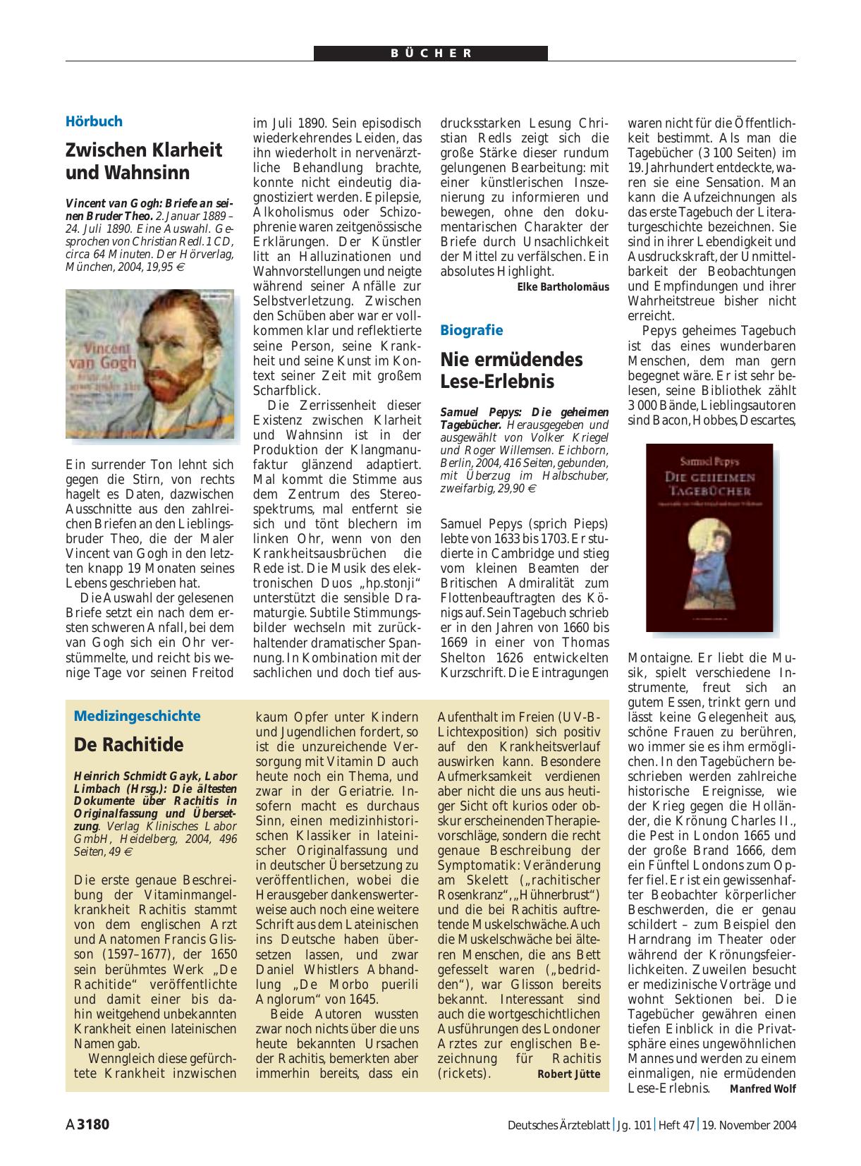 Vorschauseite 1: Vincent van Gogh: Briefe an seinen Bruder Theo