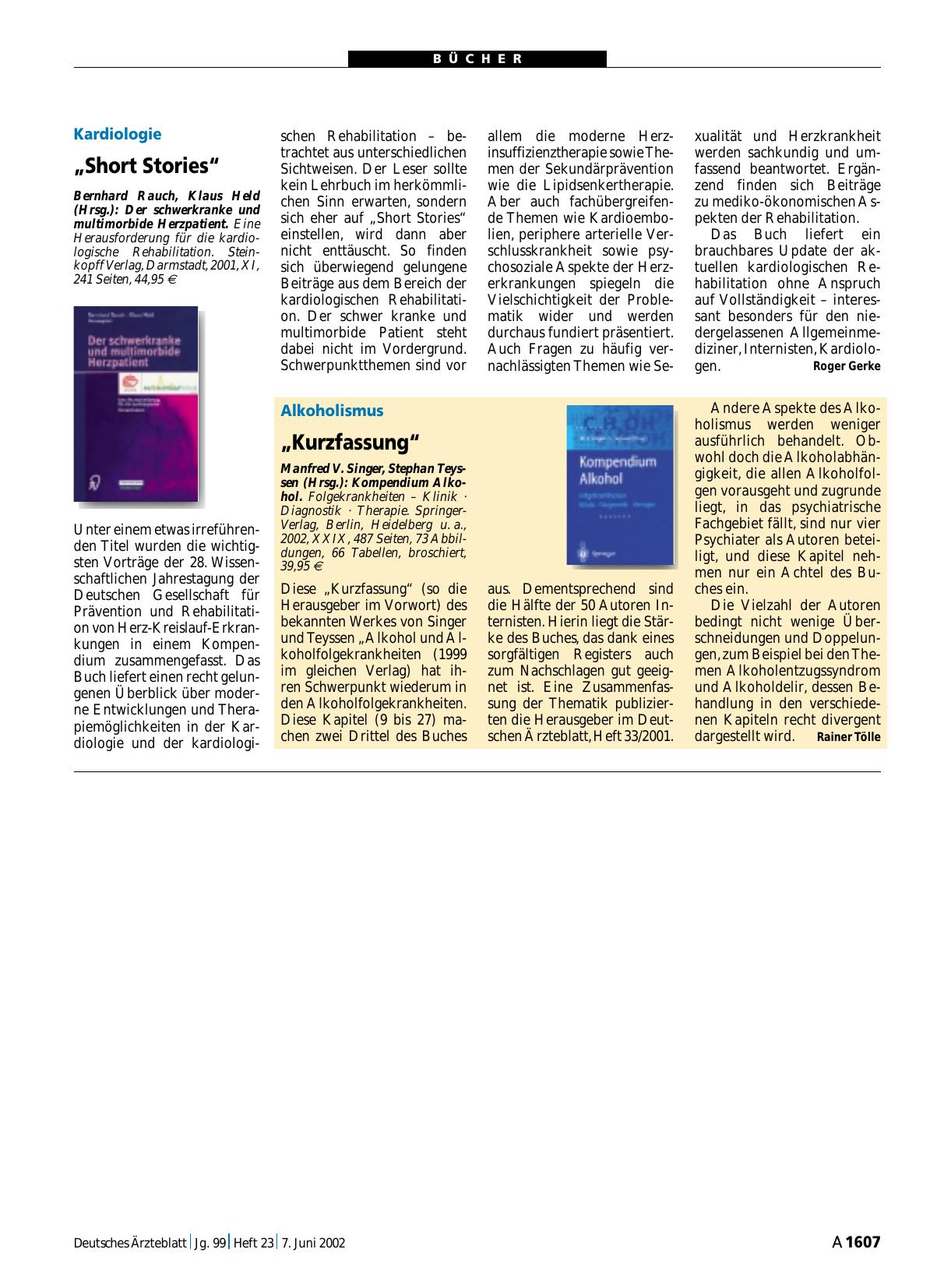 Vorschauseite 1: Kompendium Alkohol