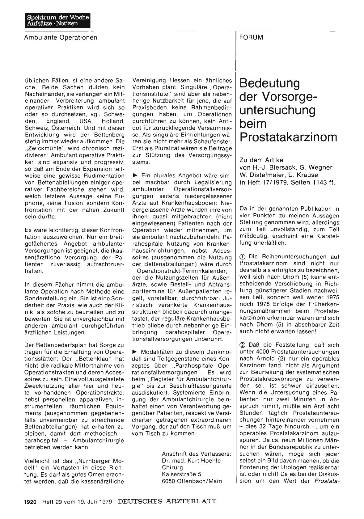 Vorschauseite 1: Bedeutung der Vorsorgeuntersuchung beim Prostatakarzinom