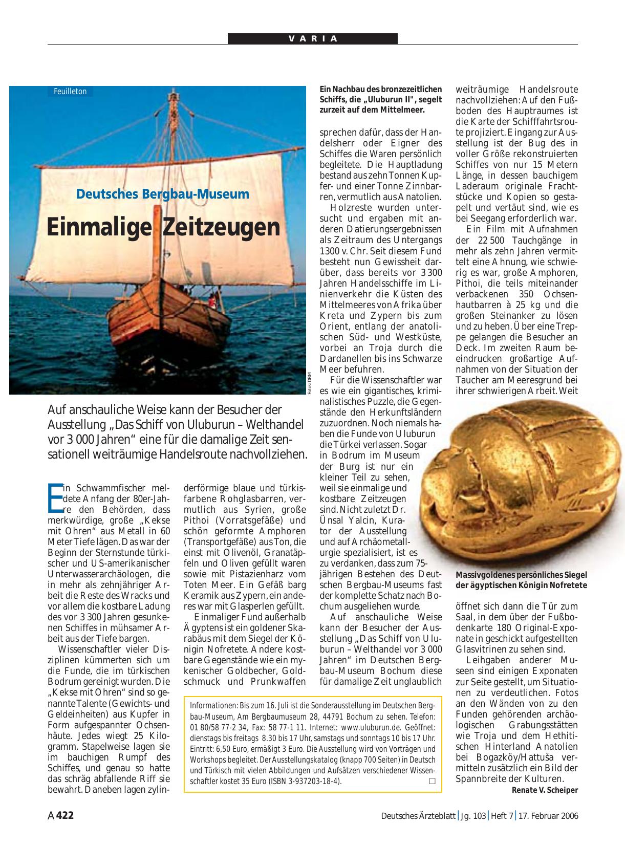 Vorschauseite 1: Deutsches Bergbau-Museum: Einmalige Zeitzeugen