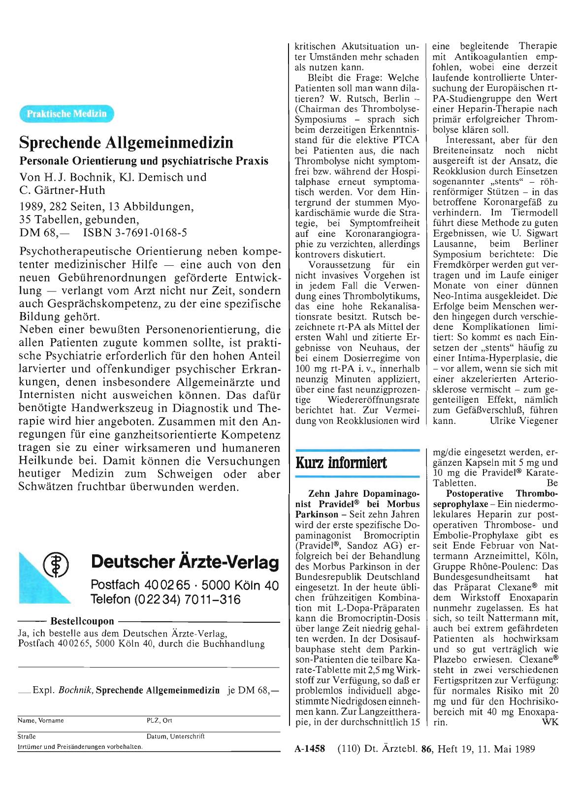 Vorschauseite 1: Kurz informiert