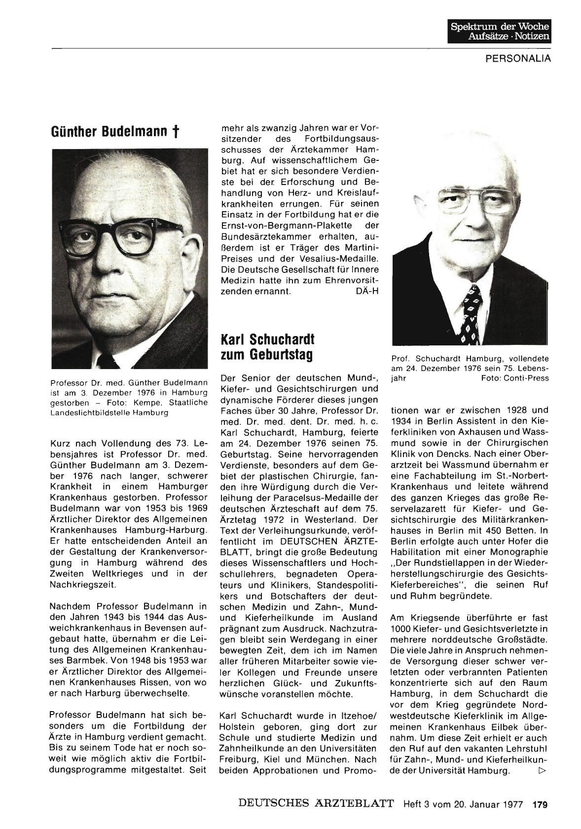 Vorschauseite 1: Karl Schuchardt zum Geburtstag