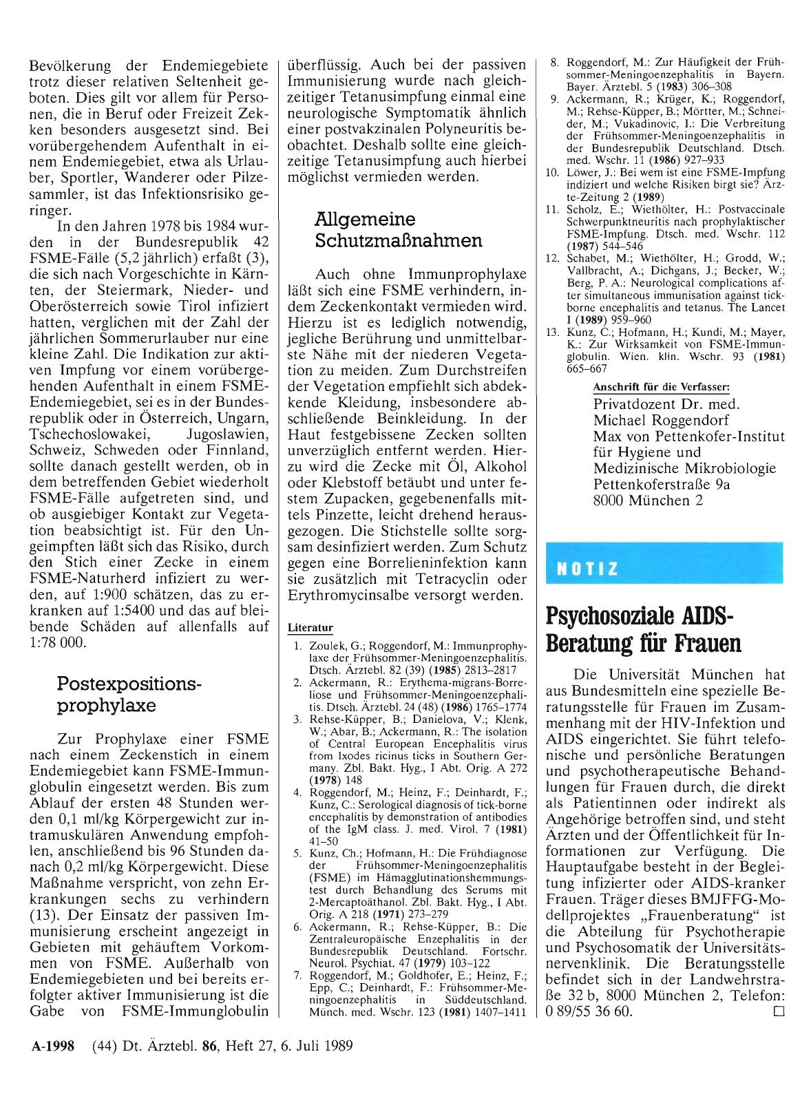 Vorschauseite 1: Psychosoziale AIDS-Beratung für Frauen