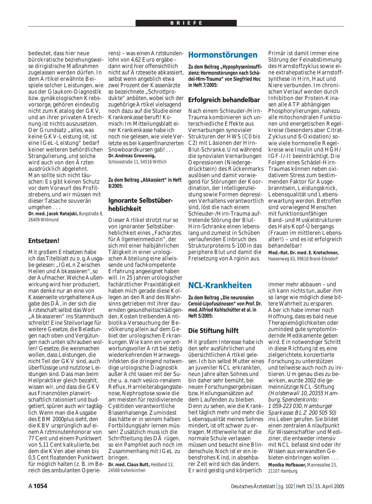 Vorschauseite 1: IGeLn: Entsetzen!