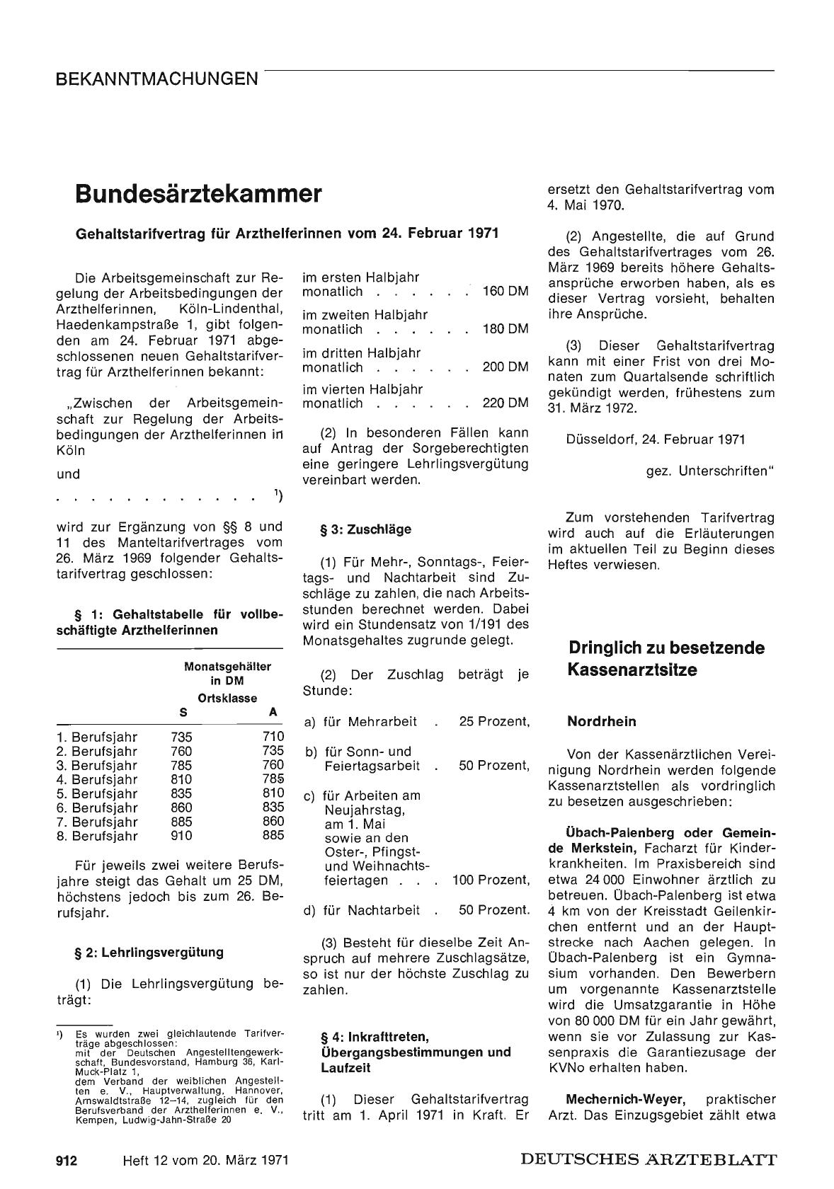 Vorschauseite 1: Dringlich zu besetzende Kassenarztsitze
