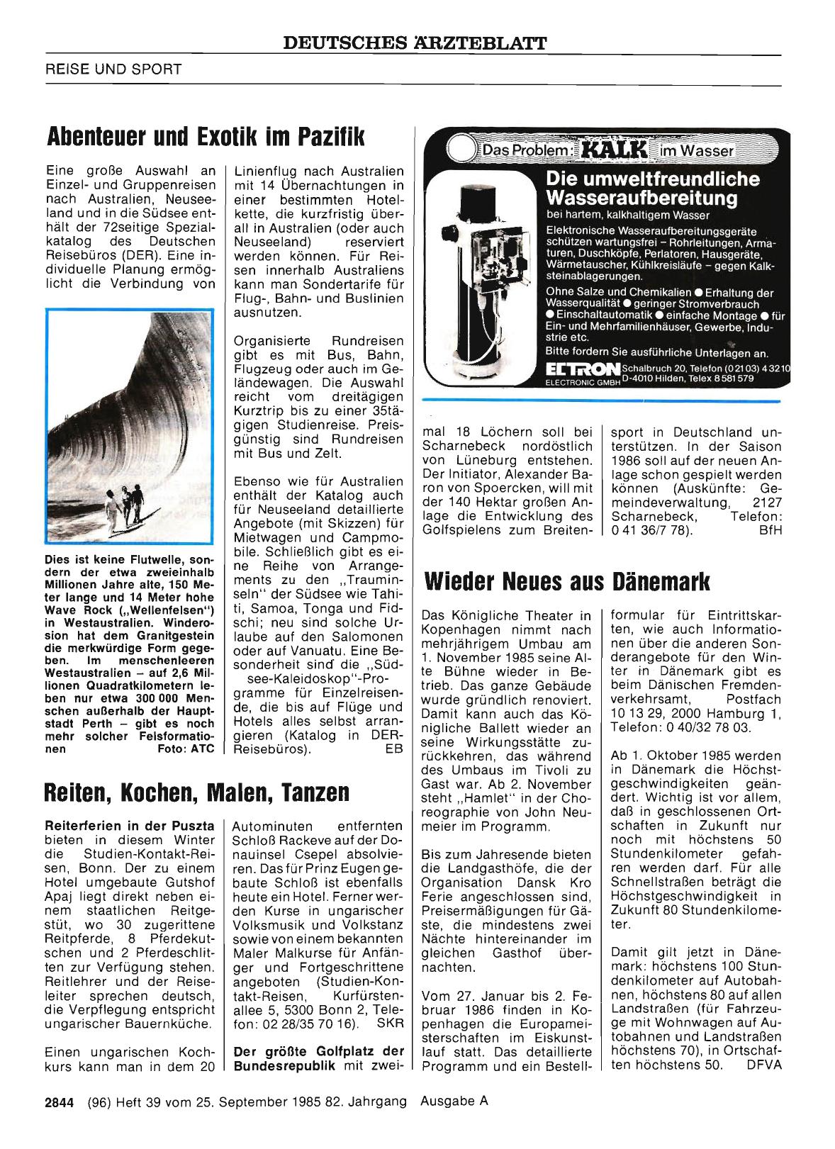 Vorschauseite 1: Reiten, Kochen, Malen, Tanzen