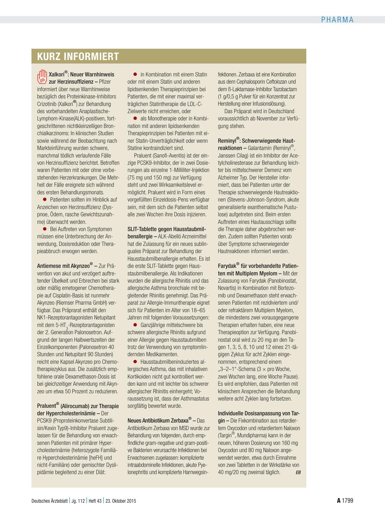 Vorschauseite 1: Kurz informiert