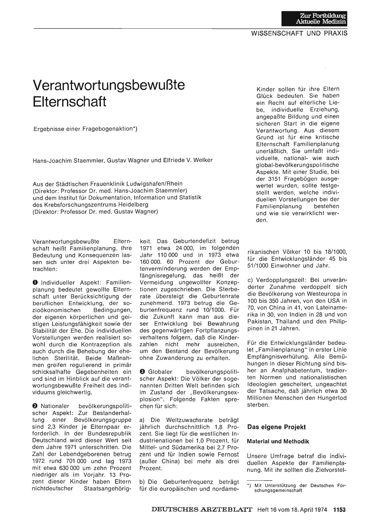 Vorschauseite 1: Verantwortungsbewußte Elternschaft
