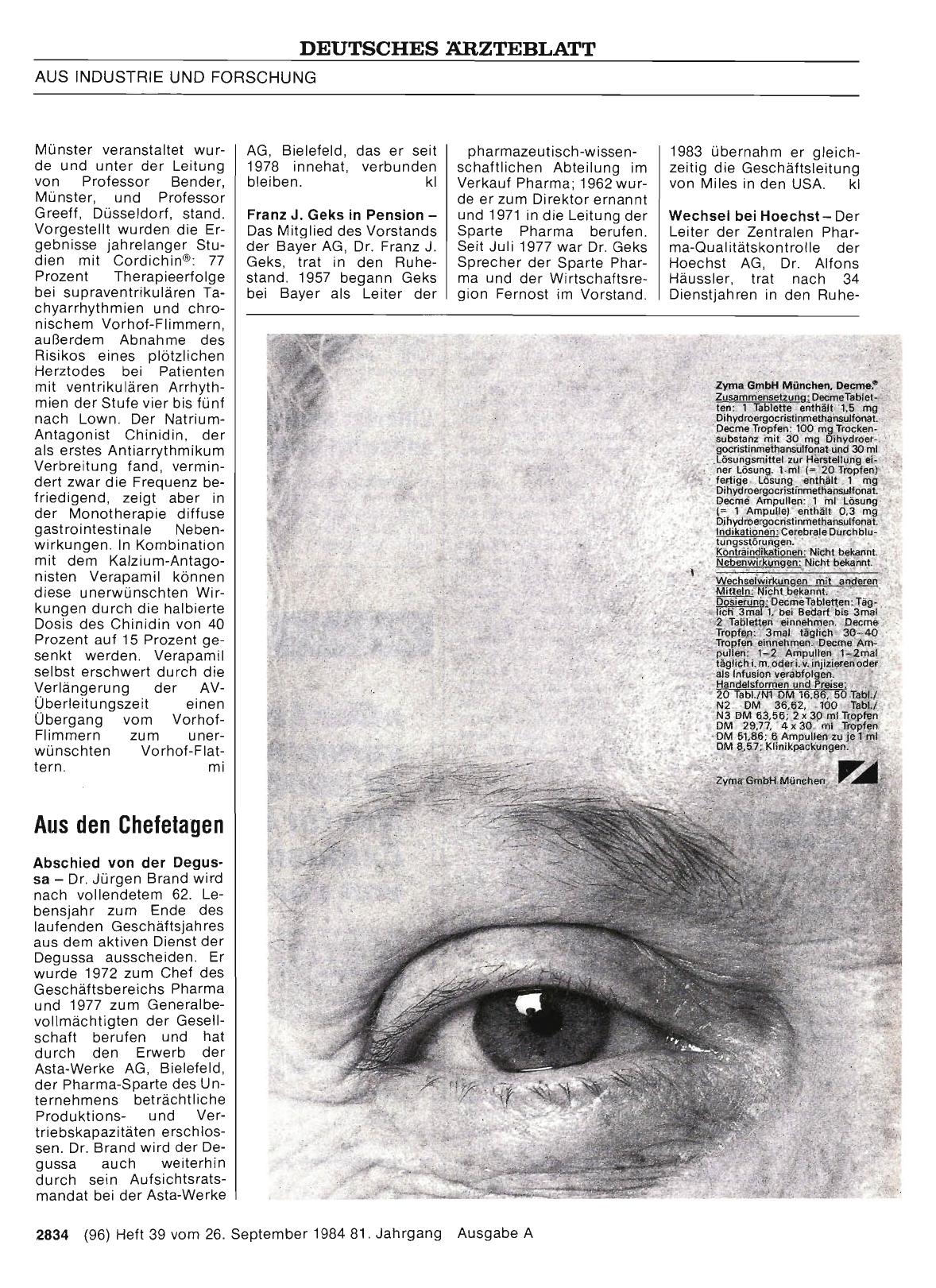 Vorschauseite 1: Aus den Chefetagen