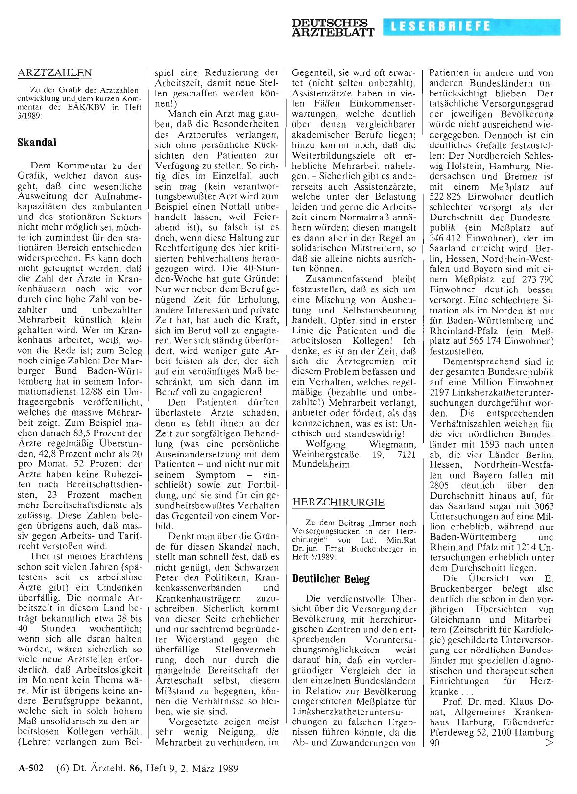 Vorschauseite 1: ARZTZAHLEN: Skandal
